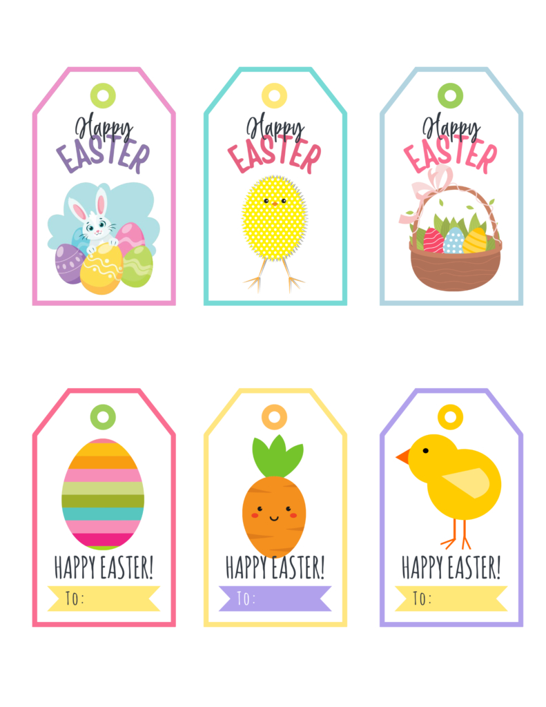 Free Printable Easter Gift Tags | Baking You Happier with Printable Easter Gift Tags Free