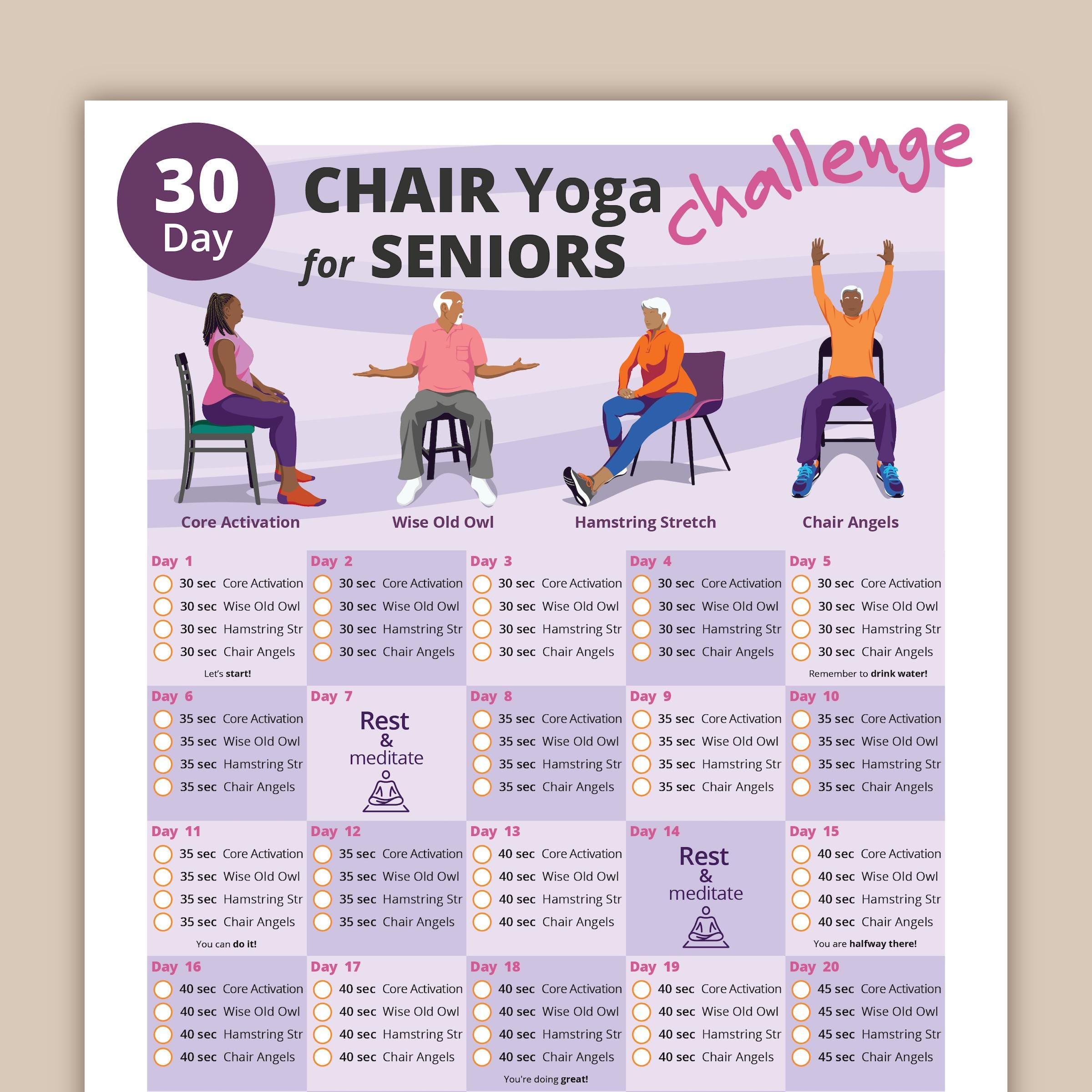 Free Printable Easy Chair Yoga For Seniors Printable Chair inside Free Chair Exercises For Seniors Printable