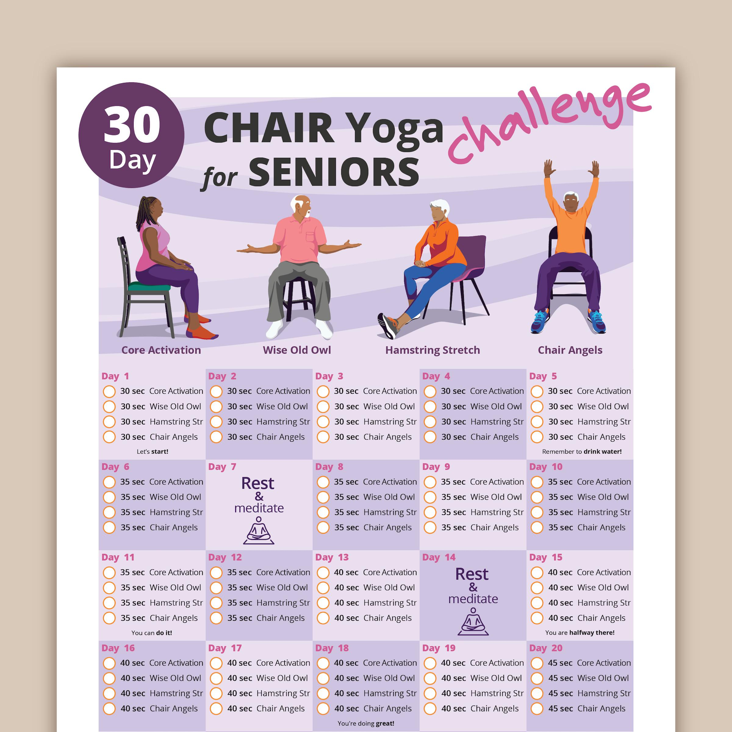 Free Printable Easy Chair Yoga For Seniors Printable Chair pertaining to Printable Chair Yoga For Seniors Free