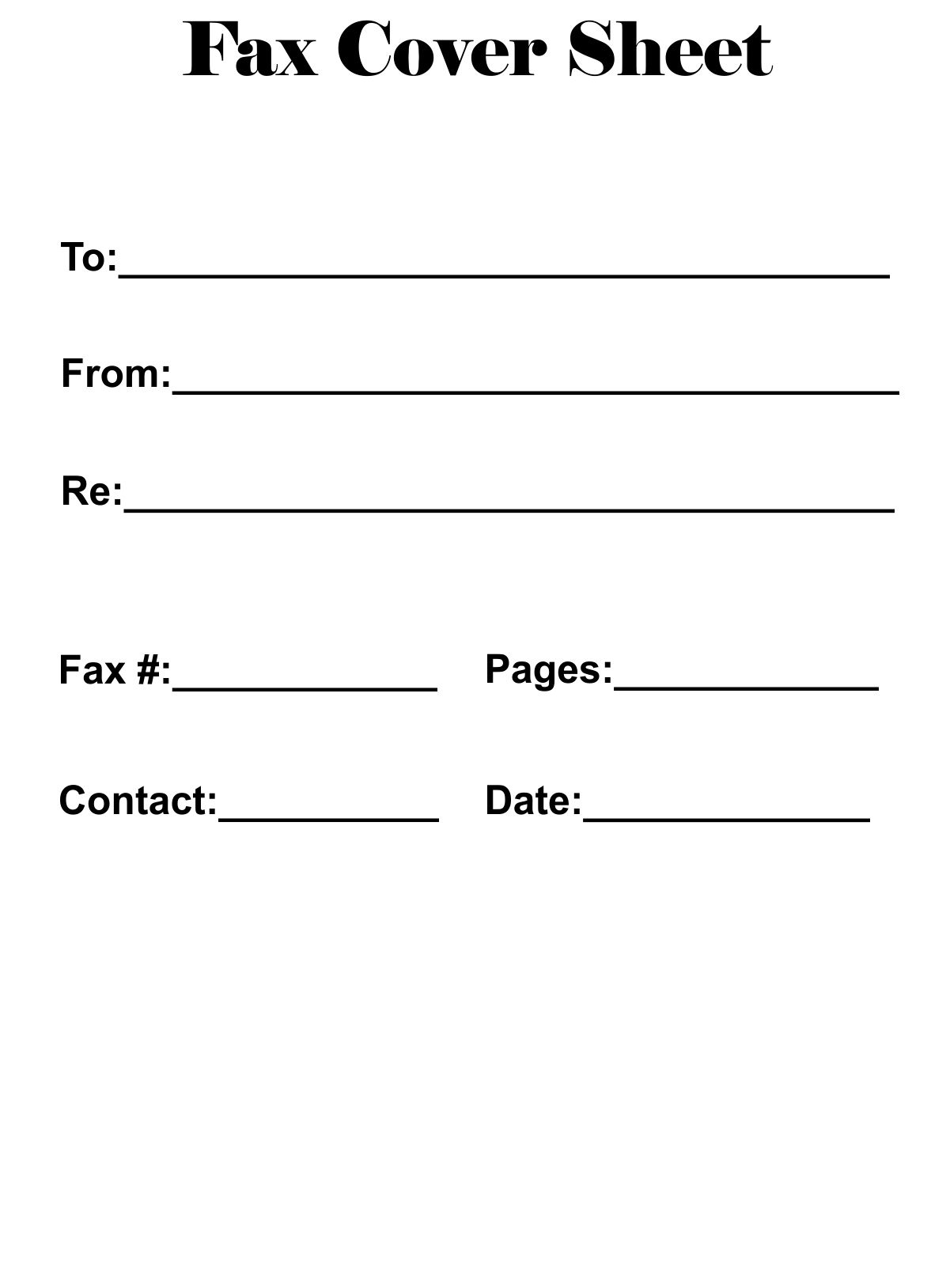 Free Printable Fax Cover Sheet - Free Printable Calendar Templates for Free Printable Fax Cover Page