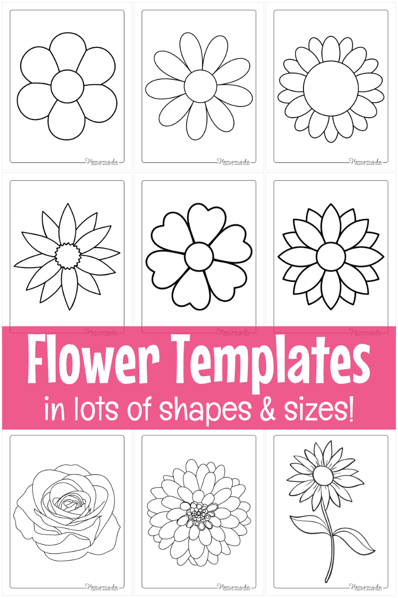 Free Printable Flower Templates For Crafts within 5 Petal Flower Template Free Printable