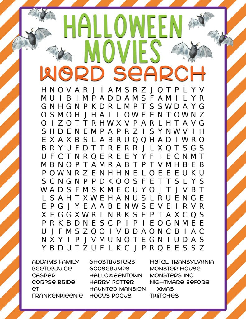 Free Printable Halloween Word Search - Pineapple Paper Co. pertaining to Halloween Search A Word Puzzle Printable