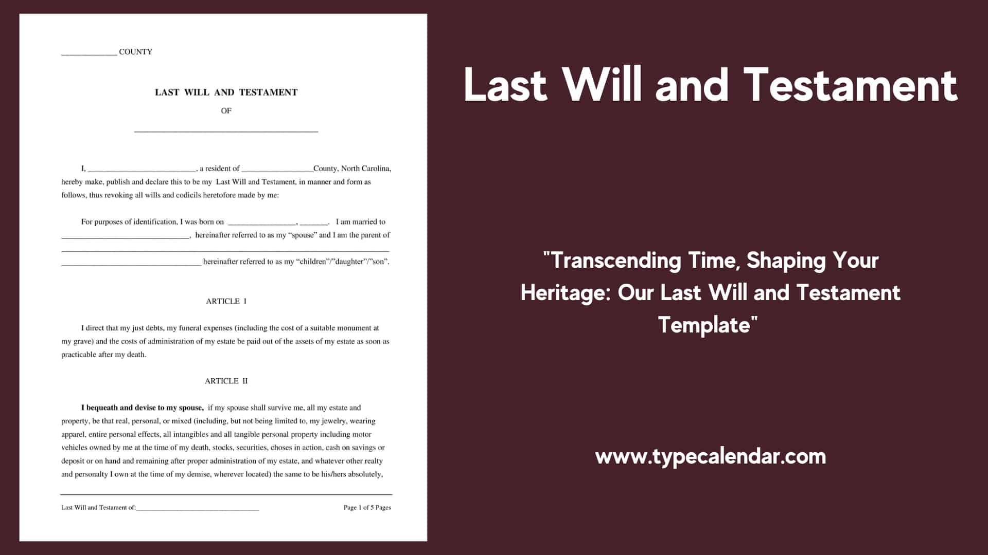 Free Printable Last Will And Testament Templates [Pdf, Word] with Free Printable Last Will Forms