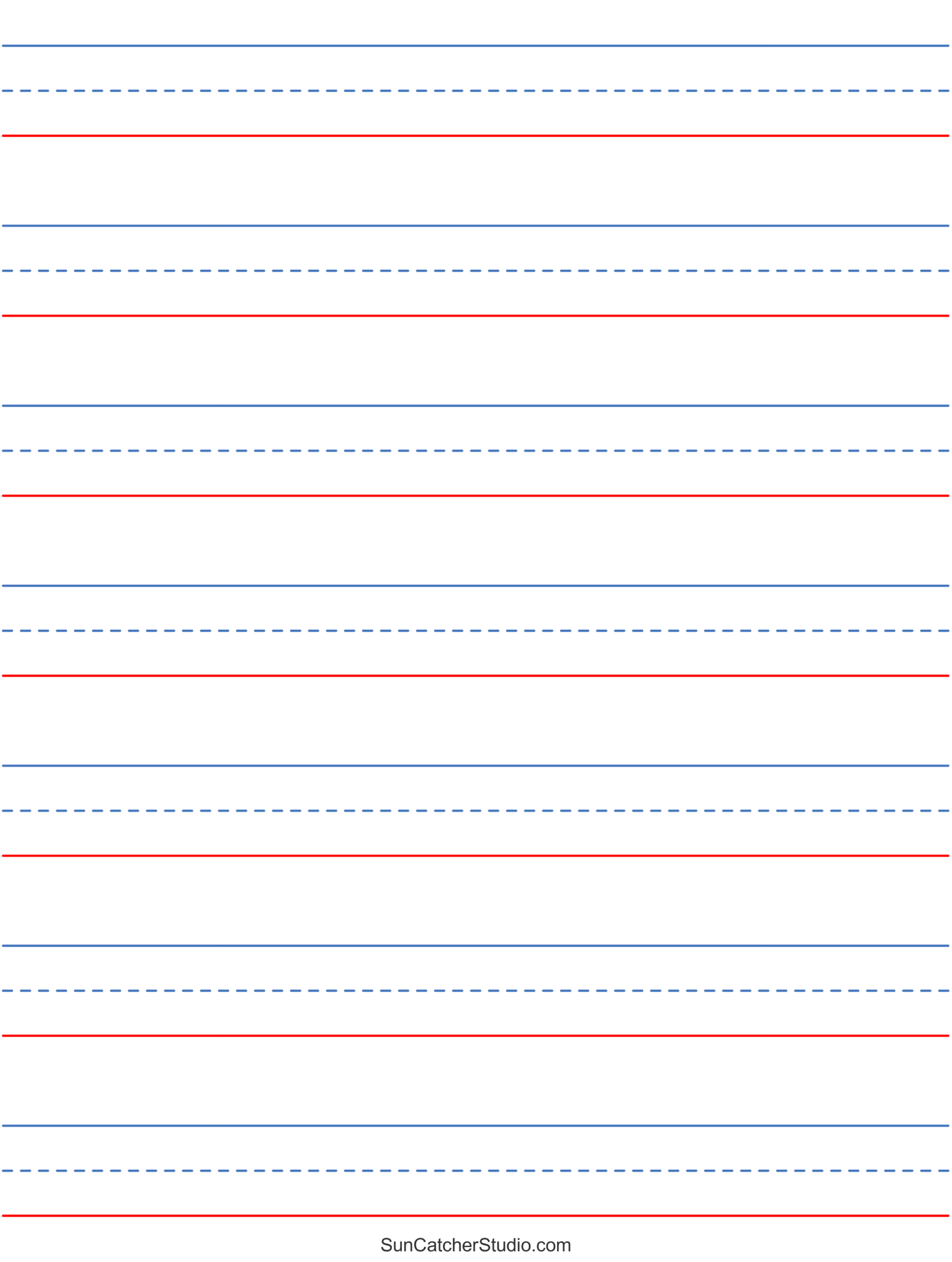 Free Printable Lined Paper (Handwriting, Notebook Templates inside Notebook Paper Printable Free Download