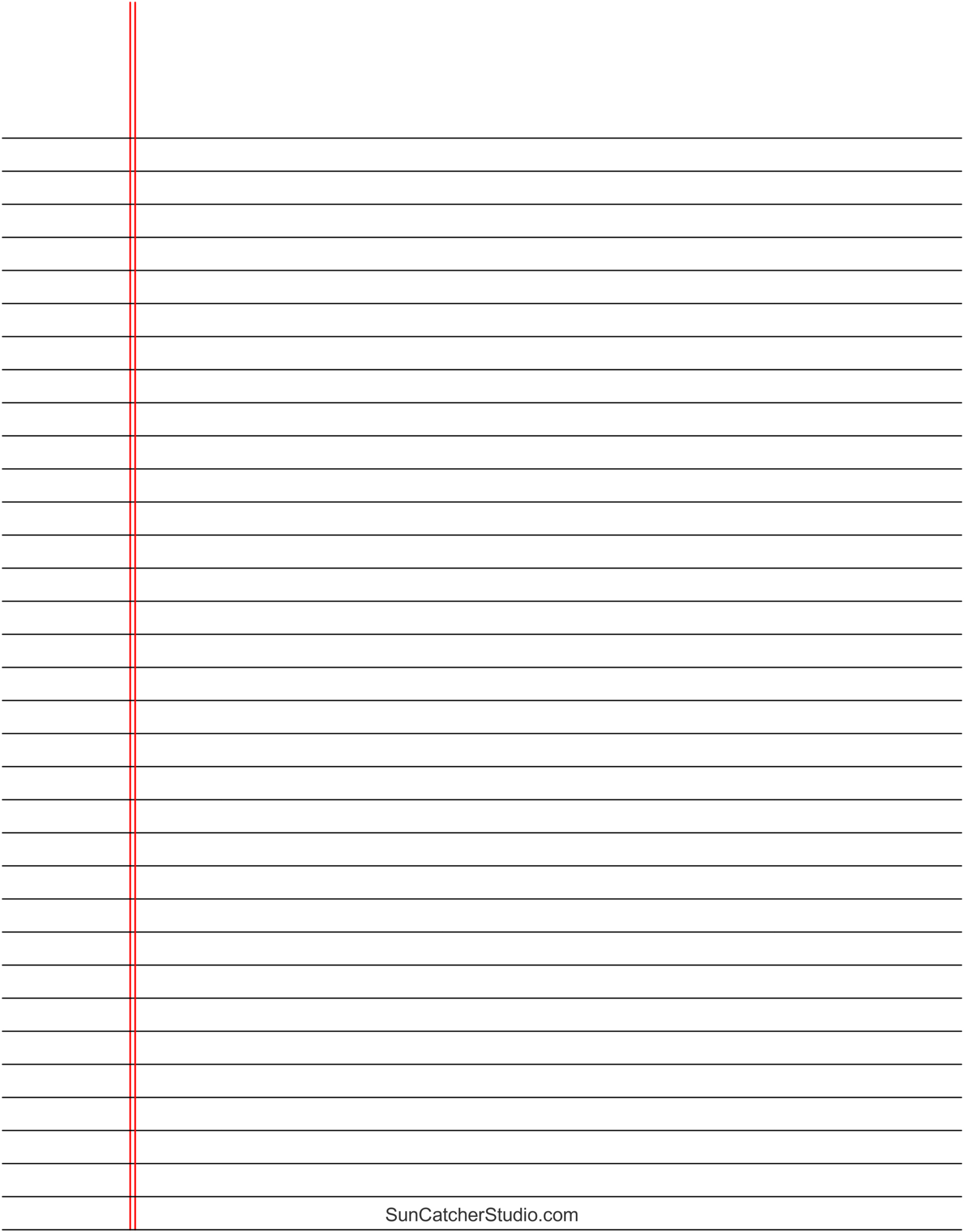 Free Printable Lined Paper (Handwriting, Notebook Templates throughout Notebook Paper Printable Free Download