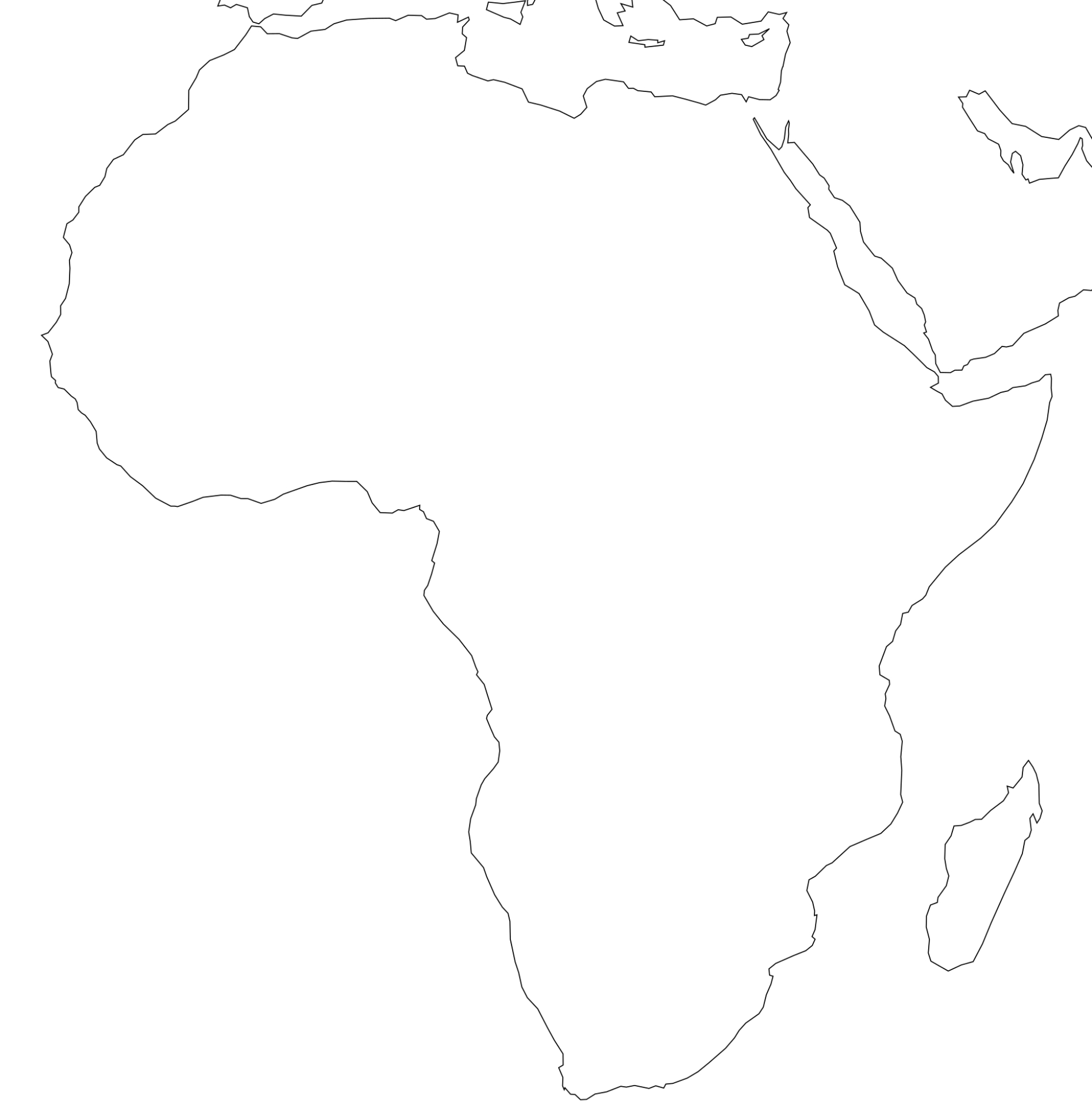 Free Printable Maps Of Africa regarding Blank Map Of Africa Printable