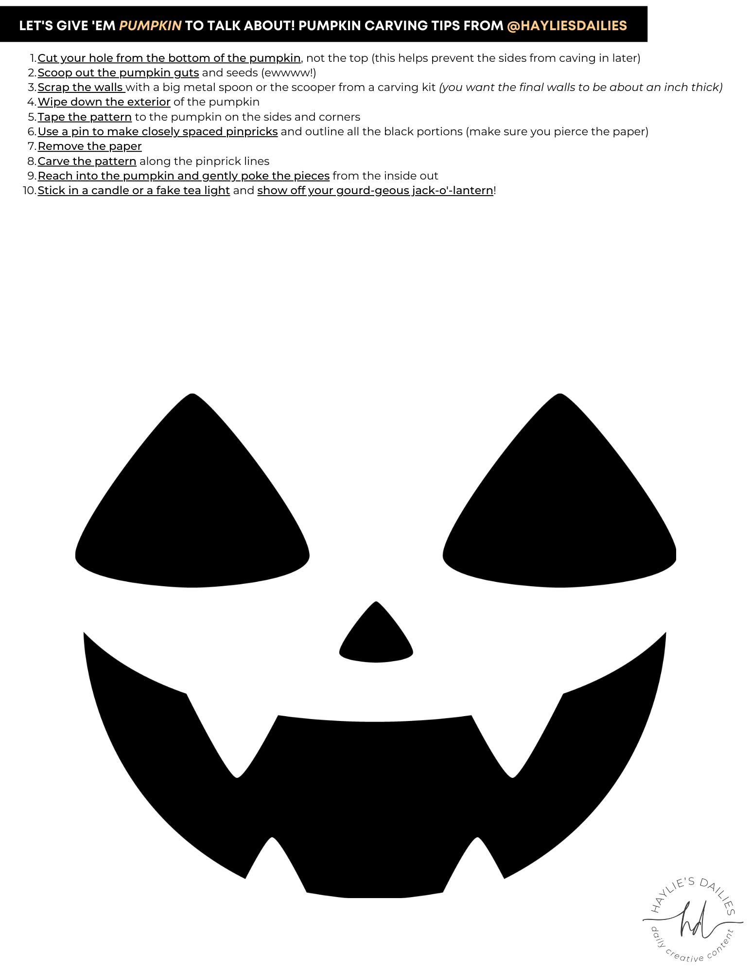 Free Printable Pumpkin Carving Patterns For The Most Boo-Tiful with Jack O Lantern Face Printable