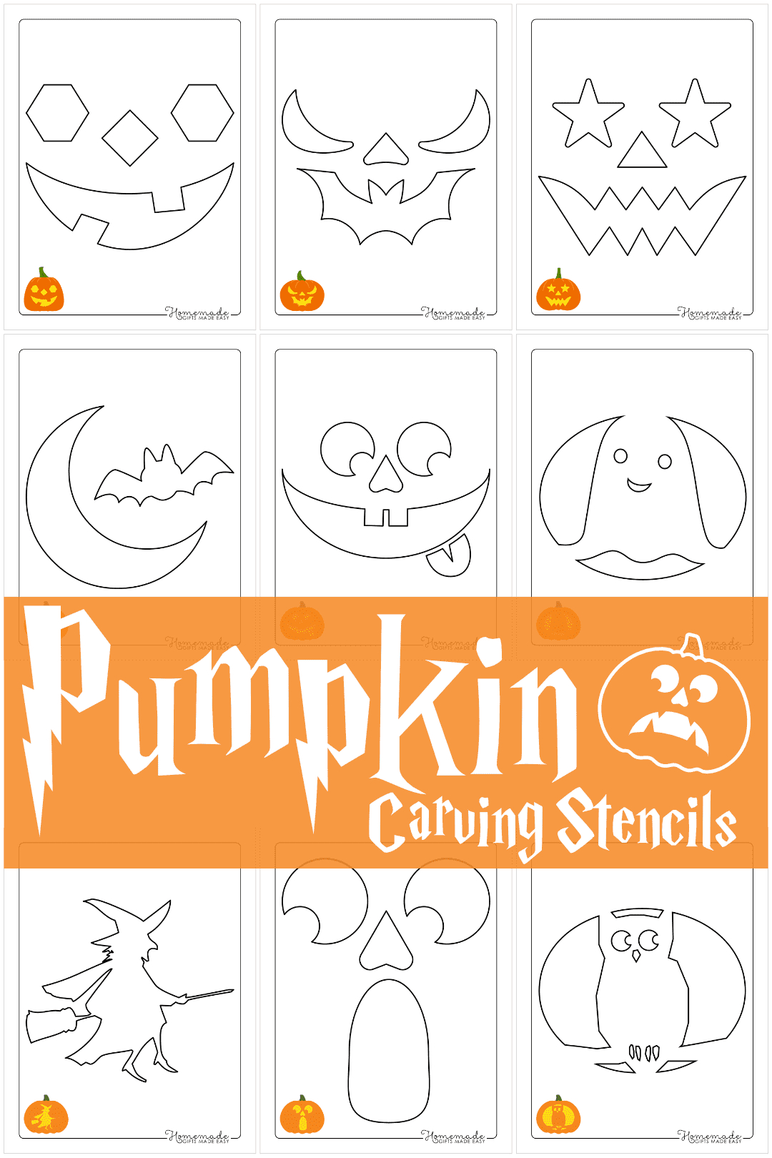Free Printable Pumpkin Carving Stencils & Templates For Halloween pertaining to Free Printable Pumpkin Carving Templates