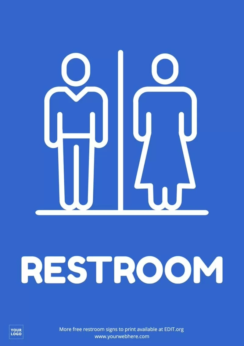 Free Printable Restroom Signs within Editable Door Sign Printable Free Girls