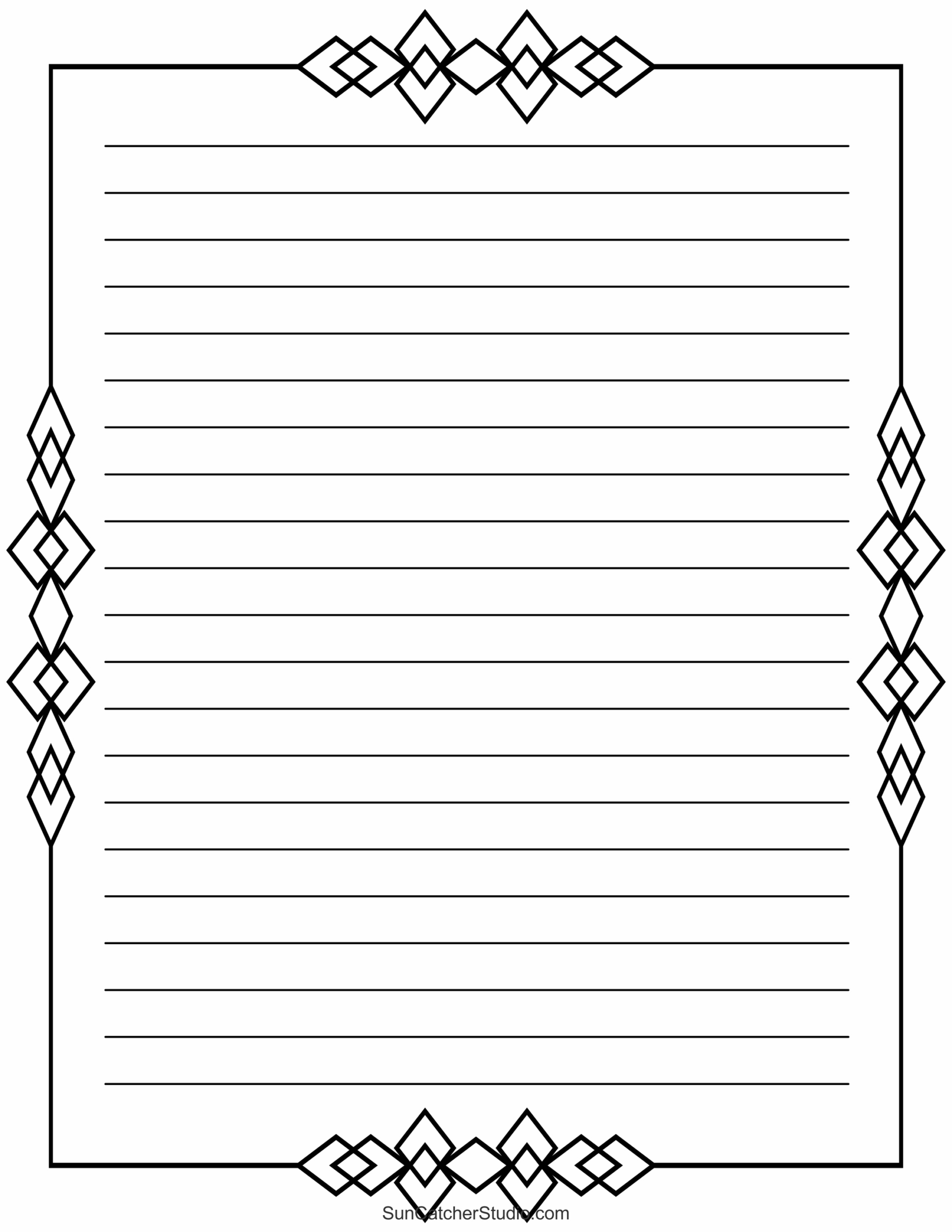 Free Printable Stationery And Lined Letter Writing Paper – Free with Lined Sheets Of Paper Printable