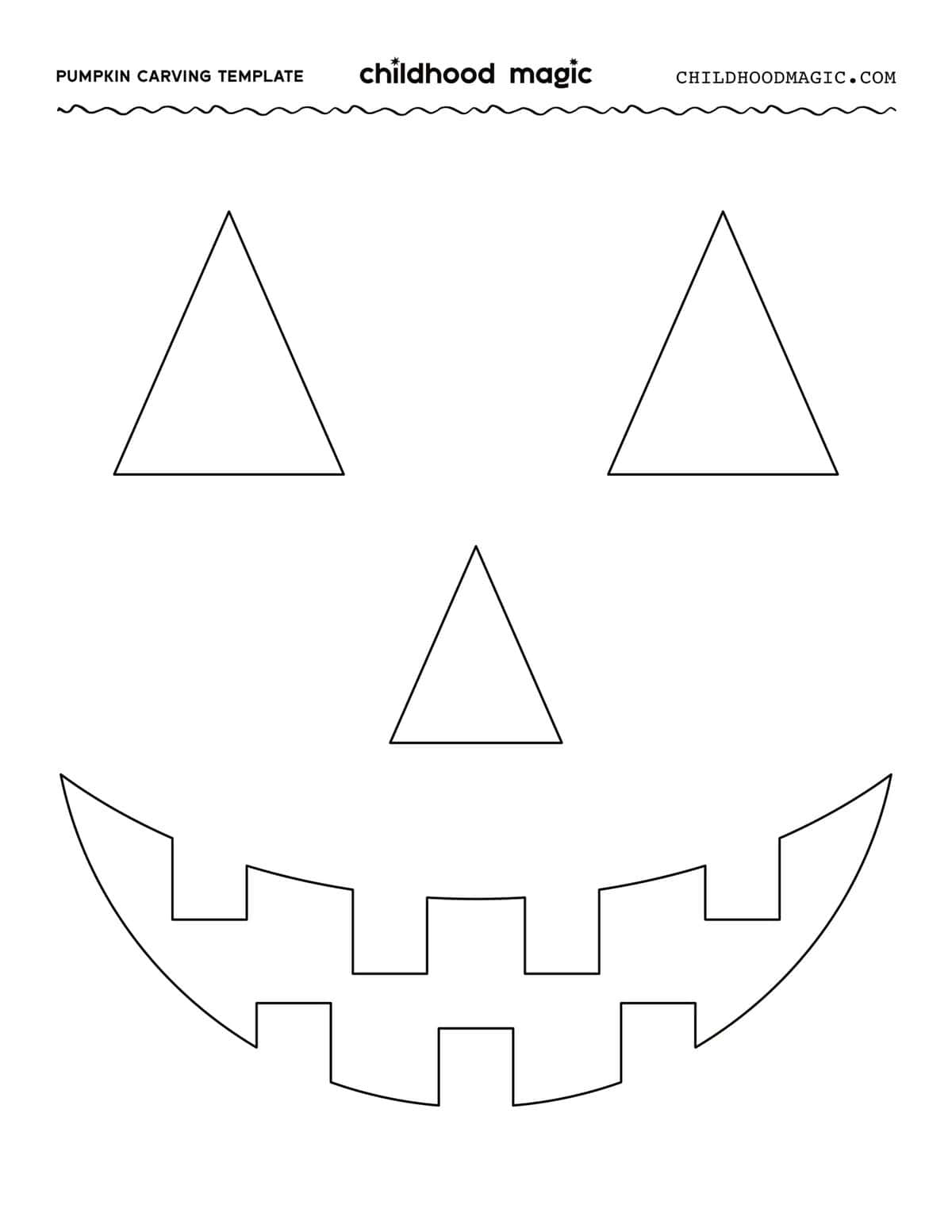 Free Printable Templates For Carving Pumpkins - Childhood Magic pertaining to Free Printable Pumpkin Face Patterns