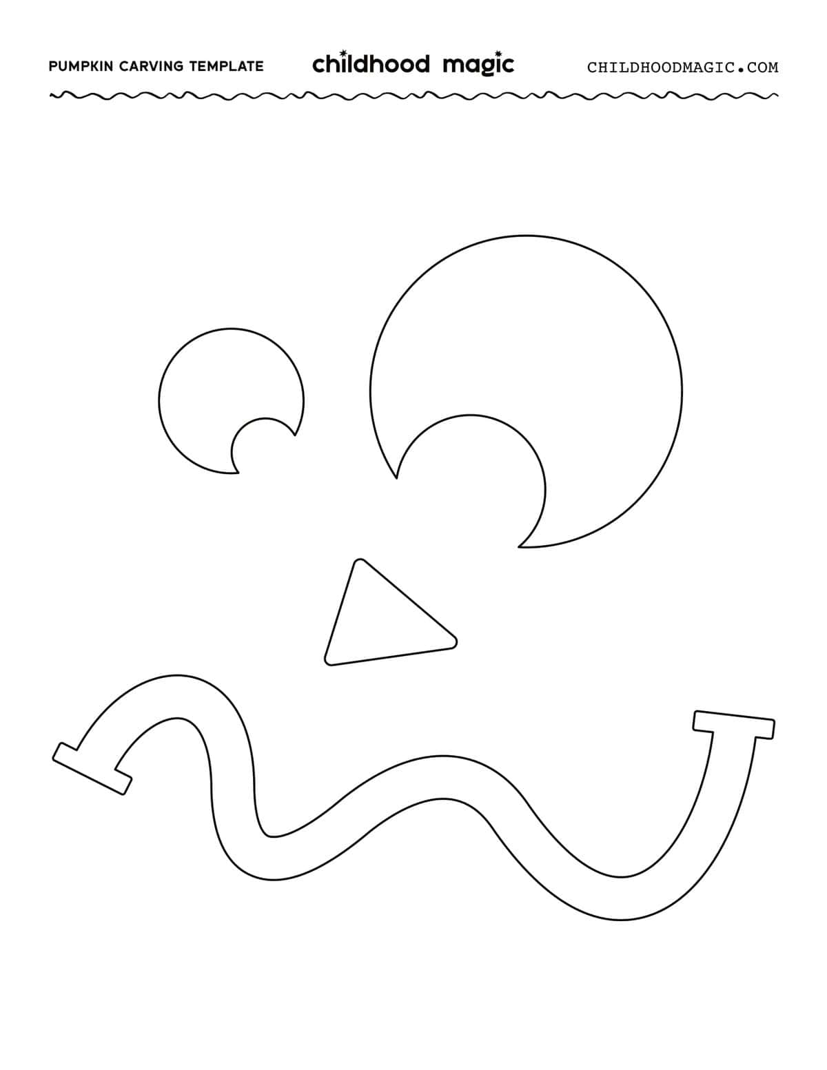 Free Printable Templates For Carving Pumpkins - Childhood Magic with Free Printable Pumpkin Face Patterns