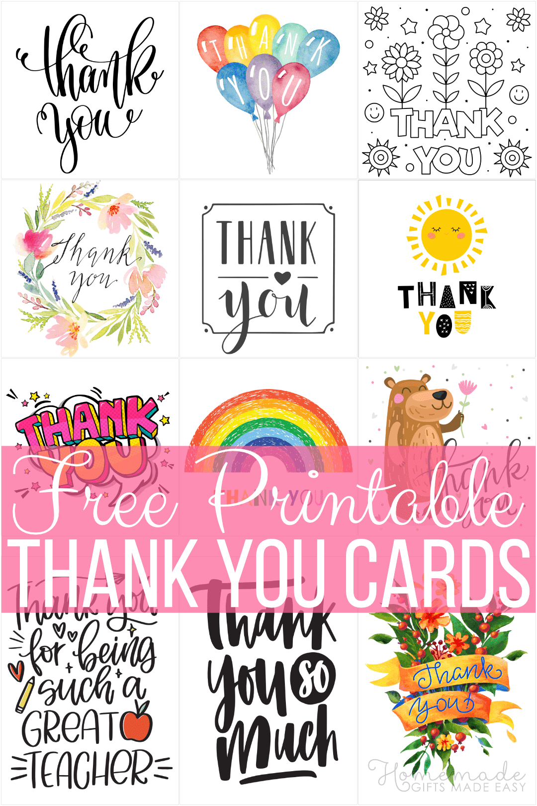 Free Printable Thank You Cards regarding Free Printable Thank You Card