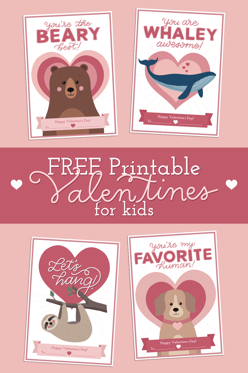 Free Printable Valentine Cards For Your Kids | Vivint with regard to Free Printable Childrens Valentines Day Cards
