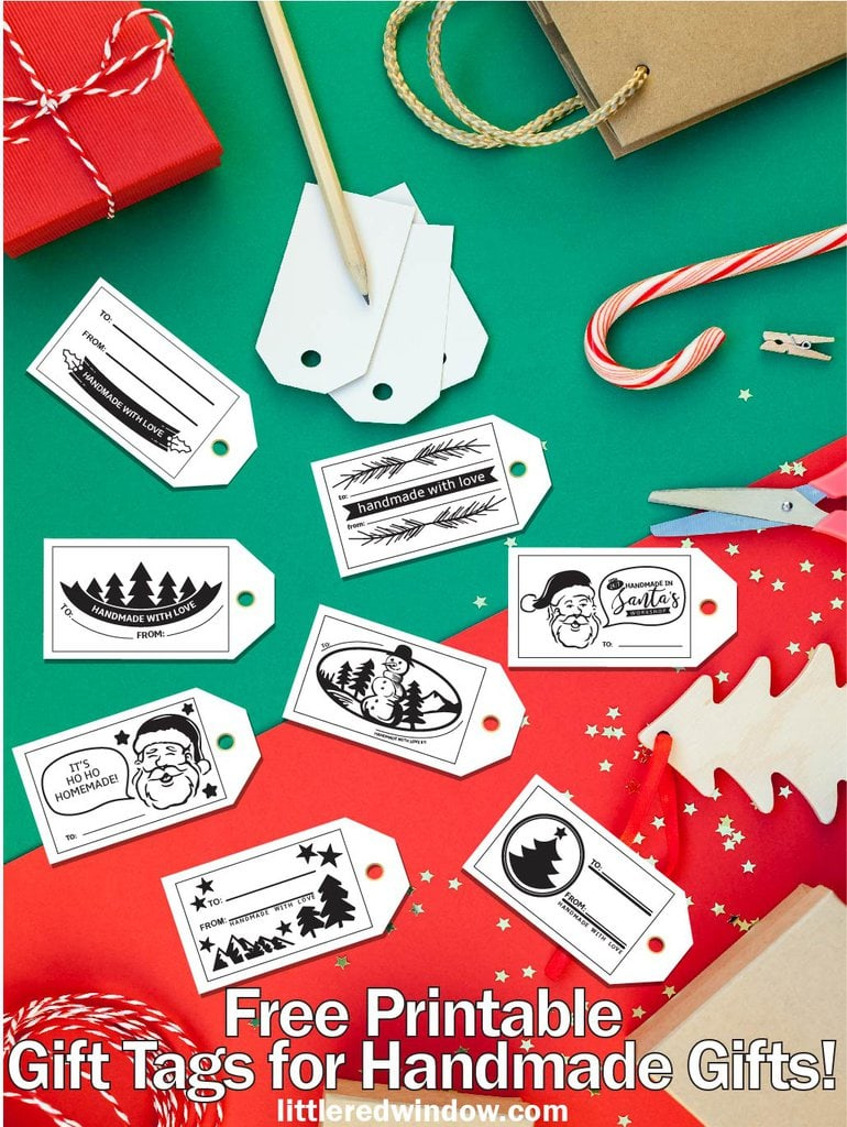 Free Printable Vintage Handmade Gift Tags - Little Red Window throughout Handmade Free Printable Gift Tags Printable