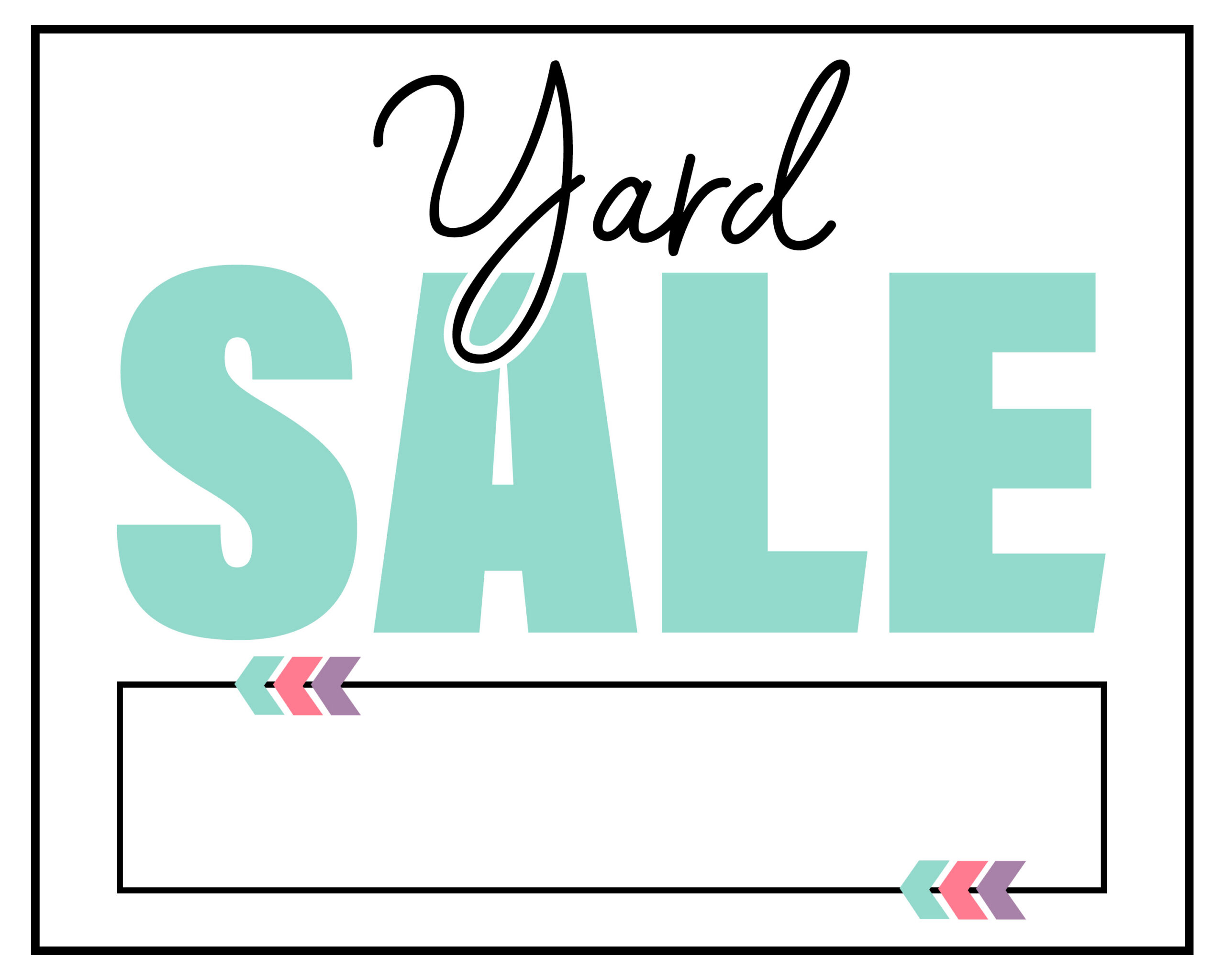 Free Printable Yard Sale Sign Collection - The Cottage Market regarding Free Printable Garage Sale Signs