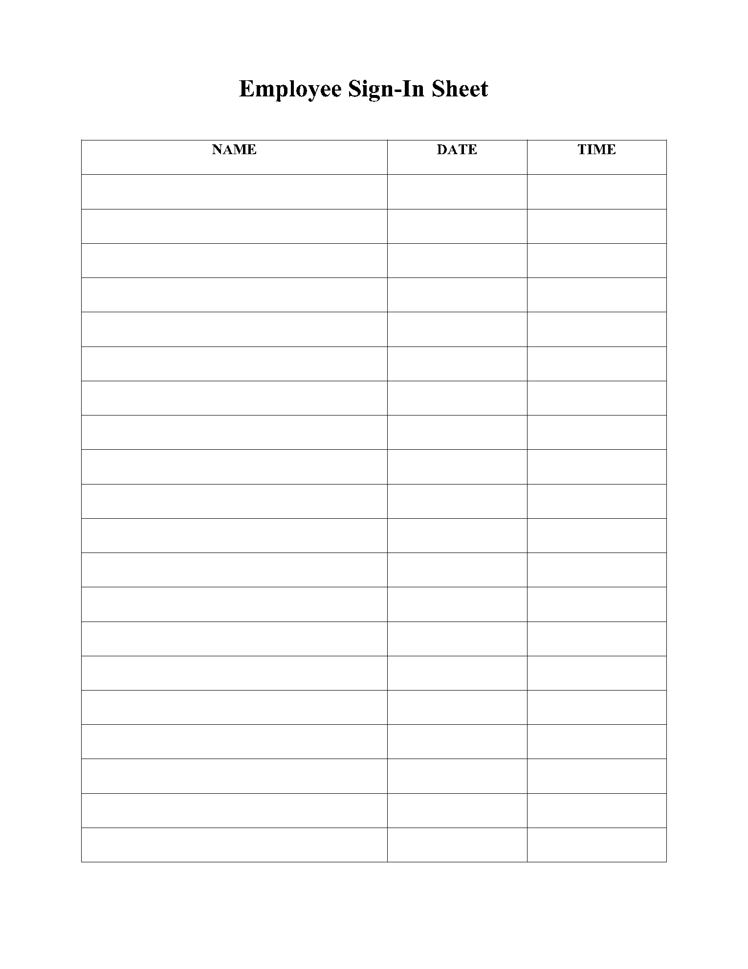 Free Sign In/Up Sheet Templates | Pdf | Cocosign regarding Sign In Sheet Printable Free Download