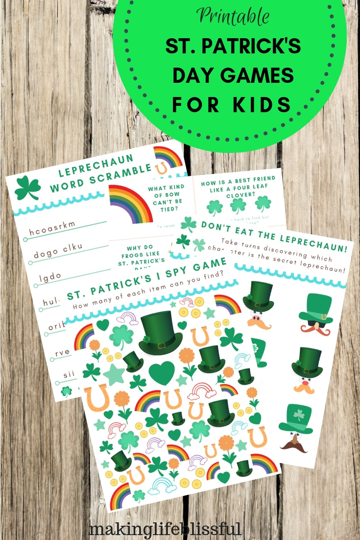 Free St. Patrick'S Day I Spy Game Printable | Making Life Blissful in Find the Leprechaun Printable Tpt