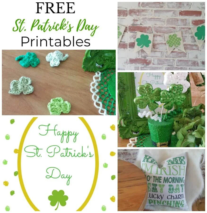 Free St. Patrick'S Day Printables - Little Vintage Cottage with Printable St Patrick's Day Crafts