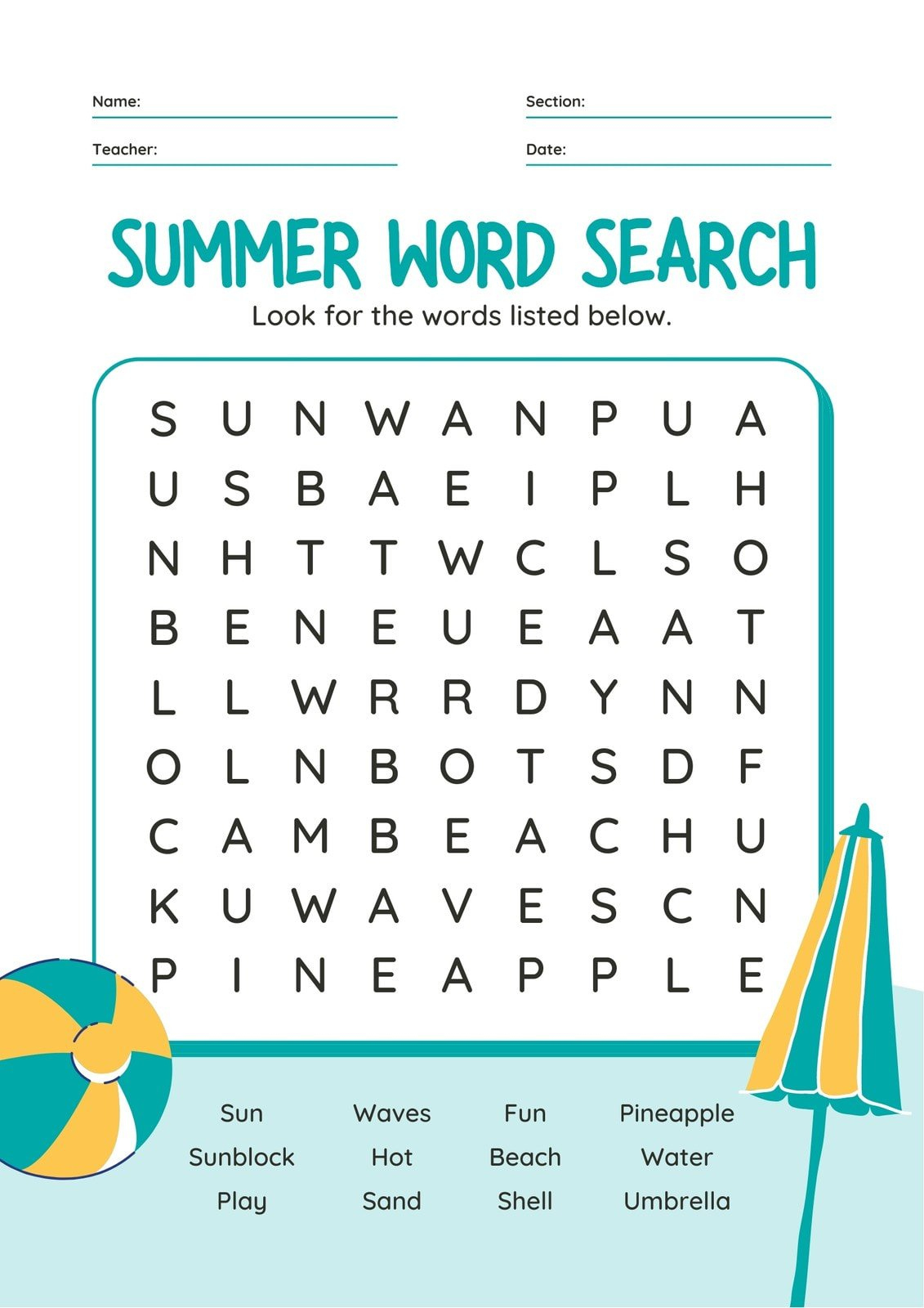 Free Word Search Maker – Make Your Own Word Search | Canva for Word Search Generator Free Printable