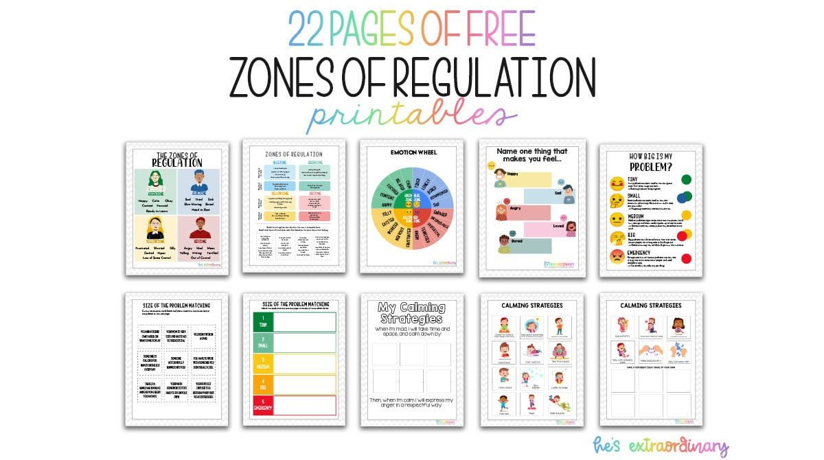 Free Zones Of Regulation Printables pertaining to Free Zones Of Regulation Printables