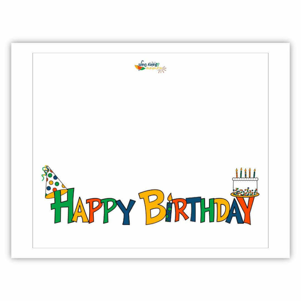Happy Birthday Card Free Printable - Sunshine And Rainy Days regarding Free Happy Birthday Cards Printable