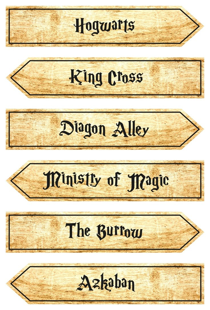 Harry Potter Signs - 15 Free Pdf Printables | Printablee regarding Harry Potter Printables Free