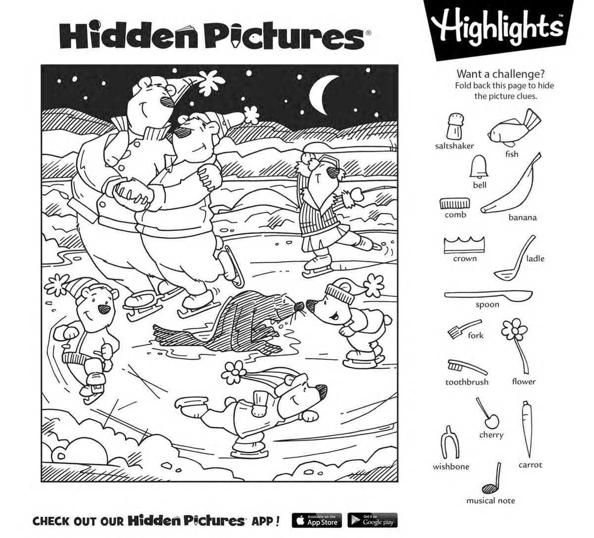 Highlights On X intended for Hidden Pictures Highlights Printable Free