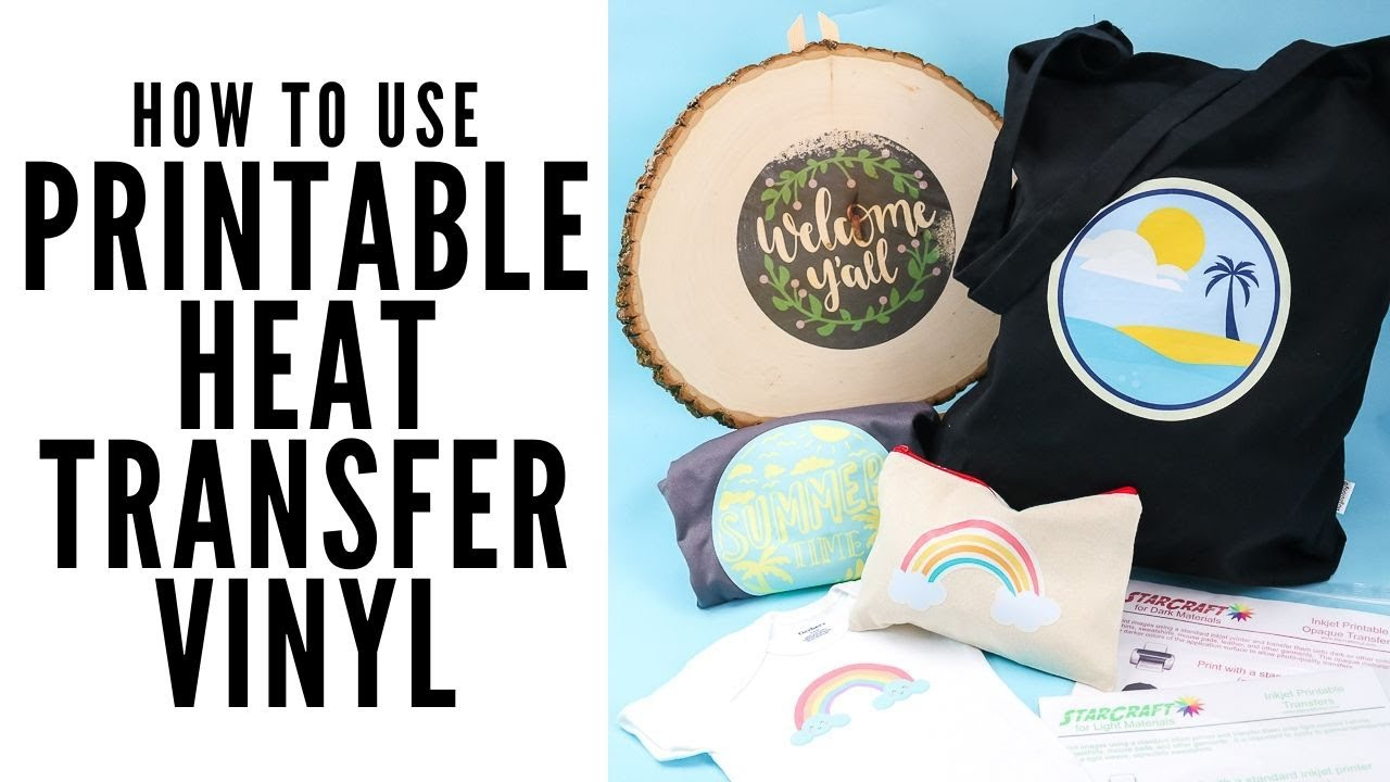 How To Use Printable Heat Transfer Vinyl intended for Printable Heat Transfer Vinyl For Inkjet Printers
