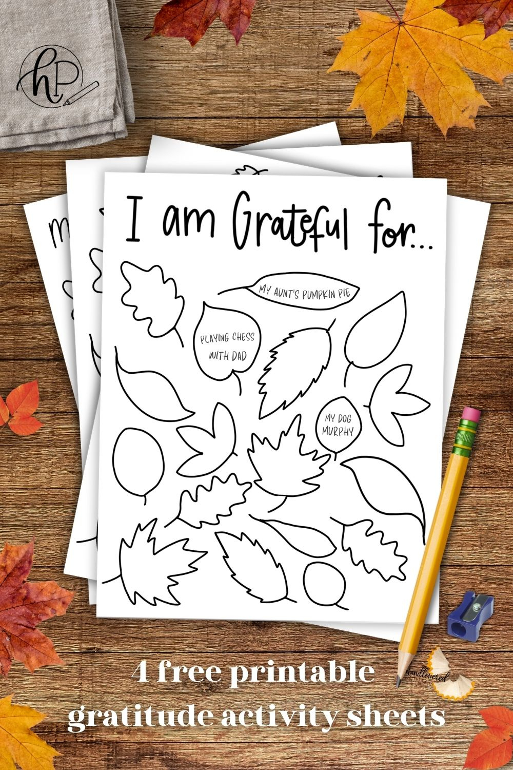 I Am Thankful For… 4 Free Printable Gratitude Activity Sheets in Free Printable I Am Thankful For