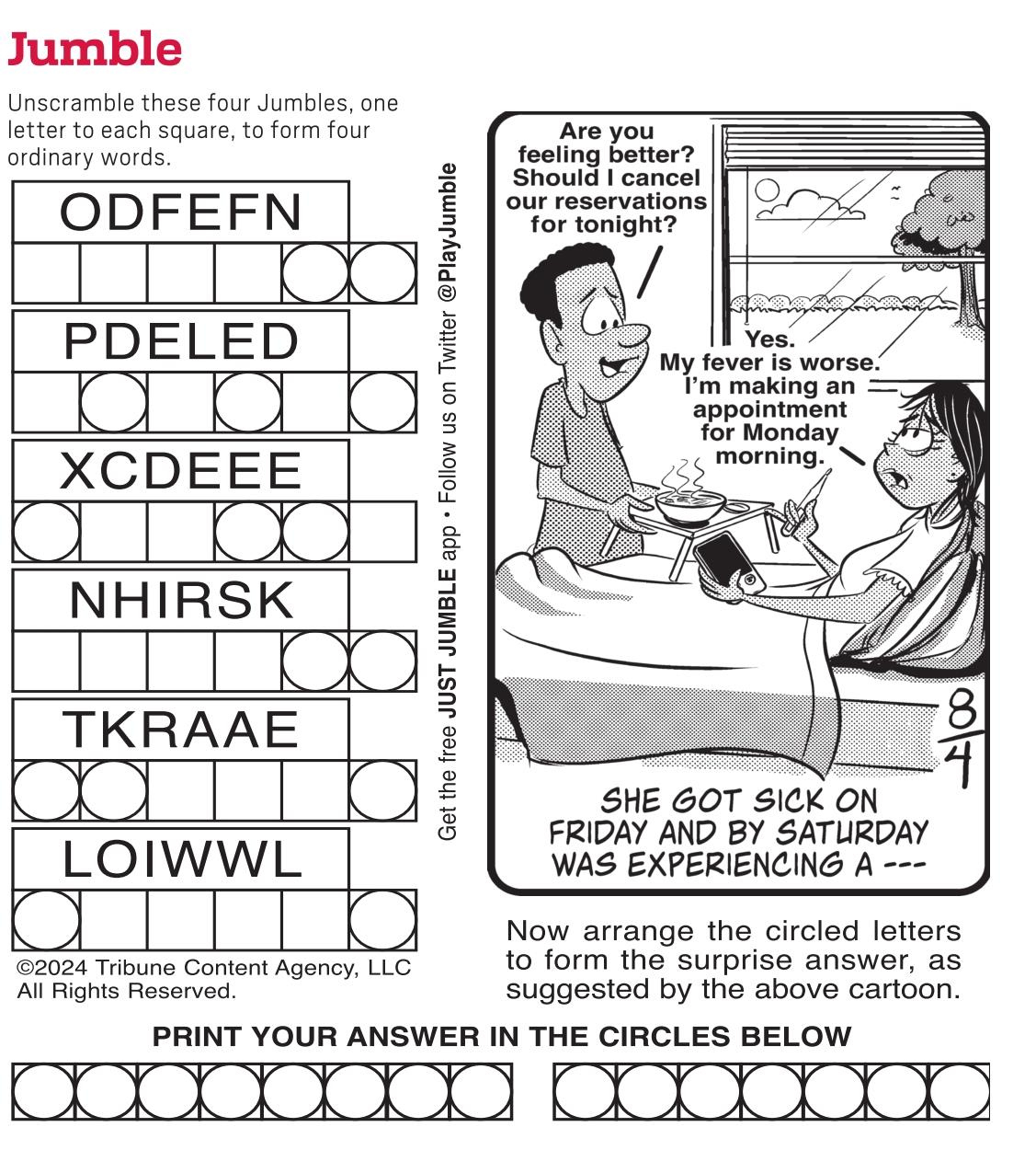 Jumble - Puzzles regarding Printable Jumble Puzzle For Today