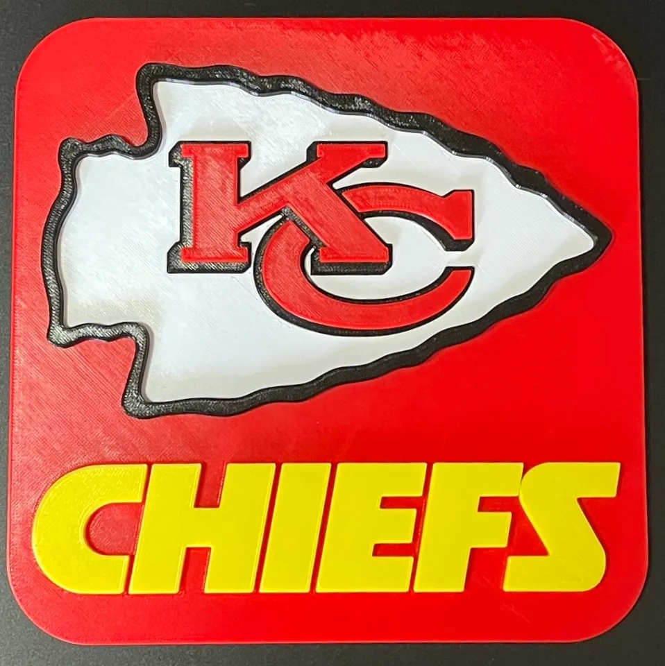 Kc Chief's Logojeff | Download Free Stl Model | Printables regarding Kansas City Chiefs Printable Logo