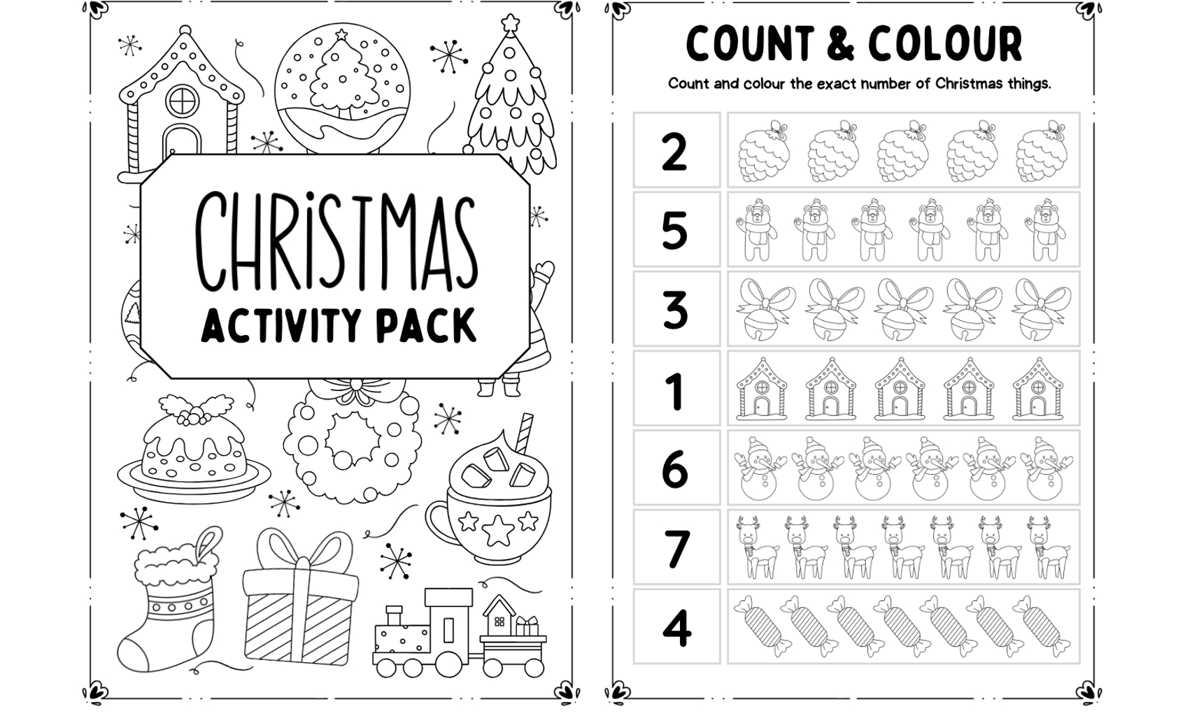 Kids' Christmas Activities: Free Printable Activity Booklet pertaining to Children'S Christmas Activity Printables