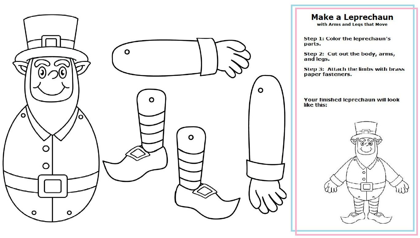 Leprechaun Craft within Printable St Patrick'S Day Crafts