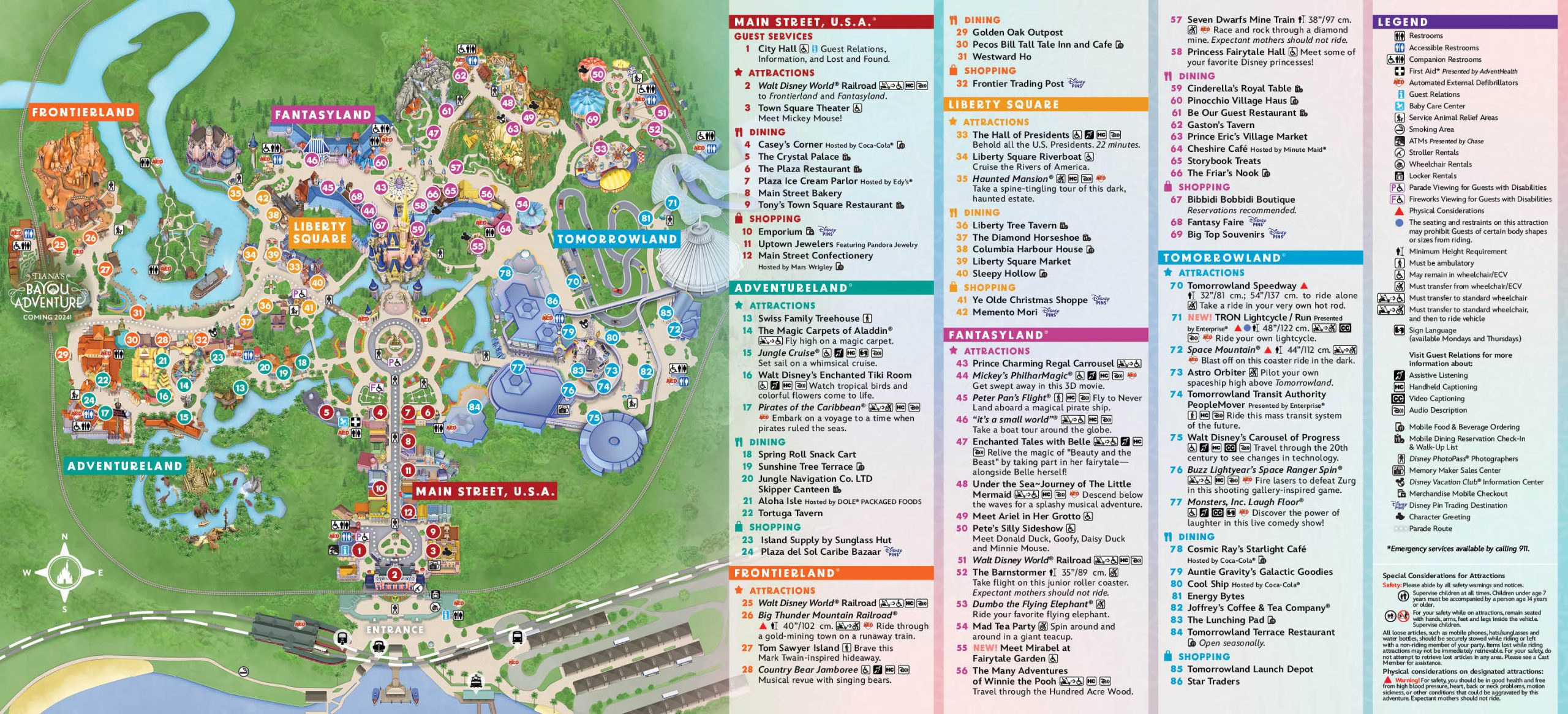 Magic Kingdom Maps throughout Printable Map Of Magic Kingdom