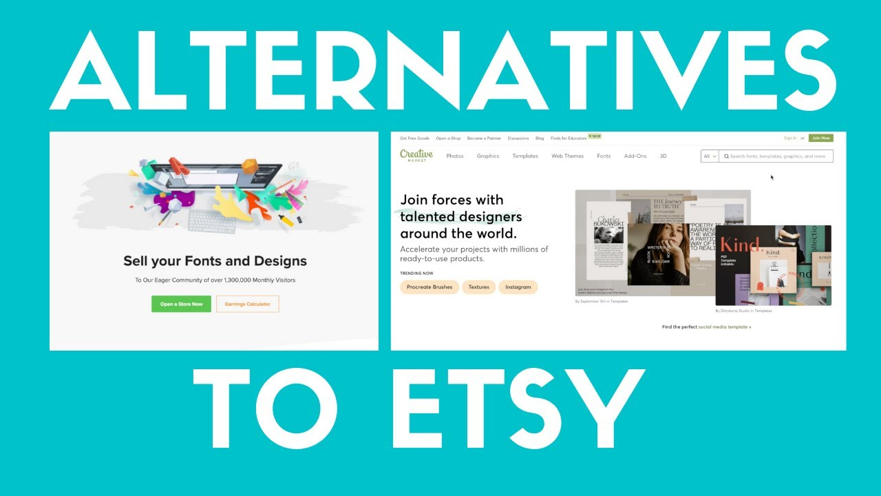 Marketplaces For Selling Digital Products Besides Etsy (Best Etsy Alternatives) in Where to Sell Printables Besides Etsy