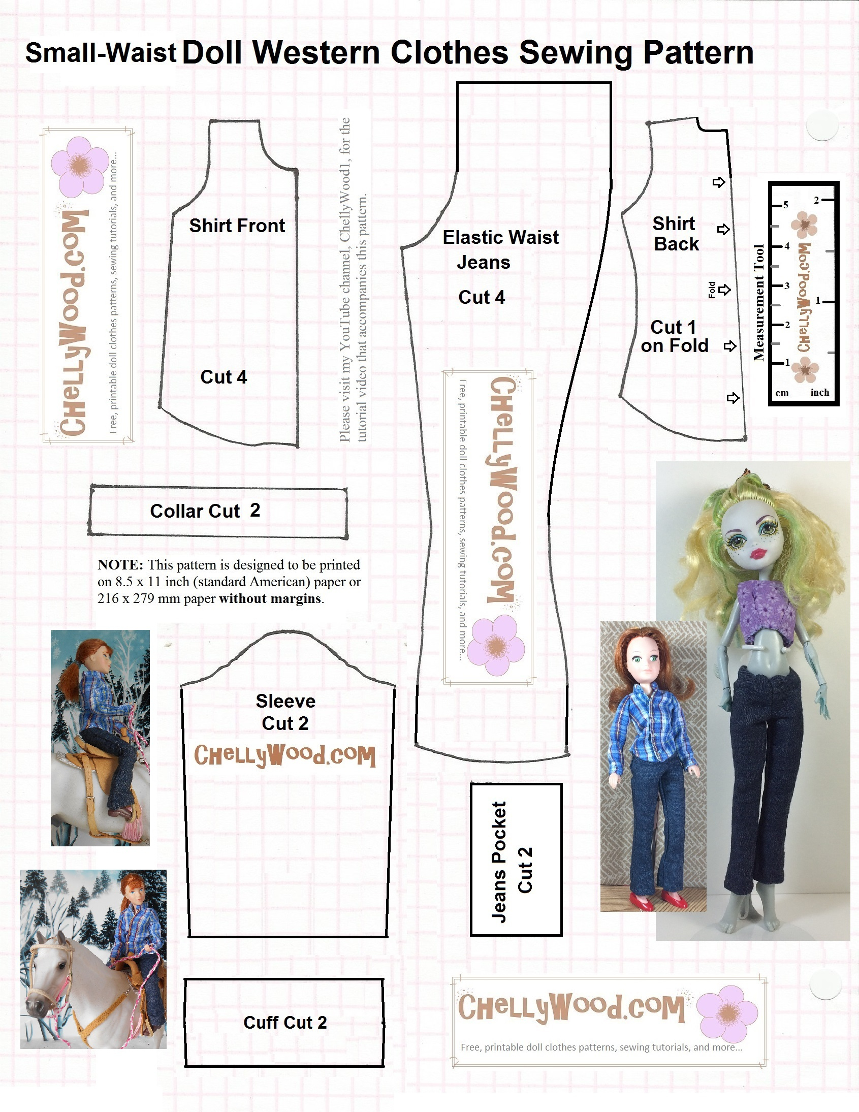 Monster High Doll Clothes Sewing Patterns Are Free @ Chellywood with regard to Free Printable Doll Clothes Patterns
