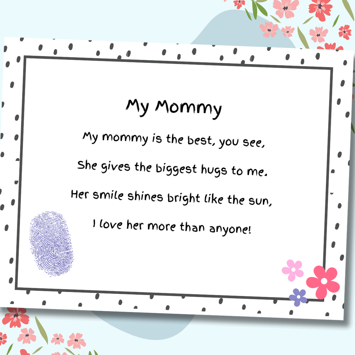 Mother'S Day Poems For Kids [With Free Printables] • Mindfulmazing with regard to Mothers Day Poems Free Printables
