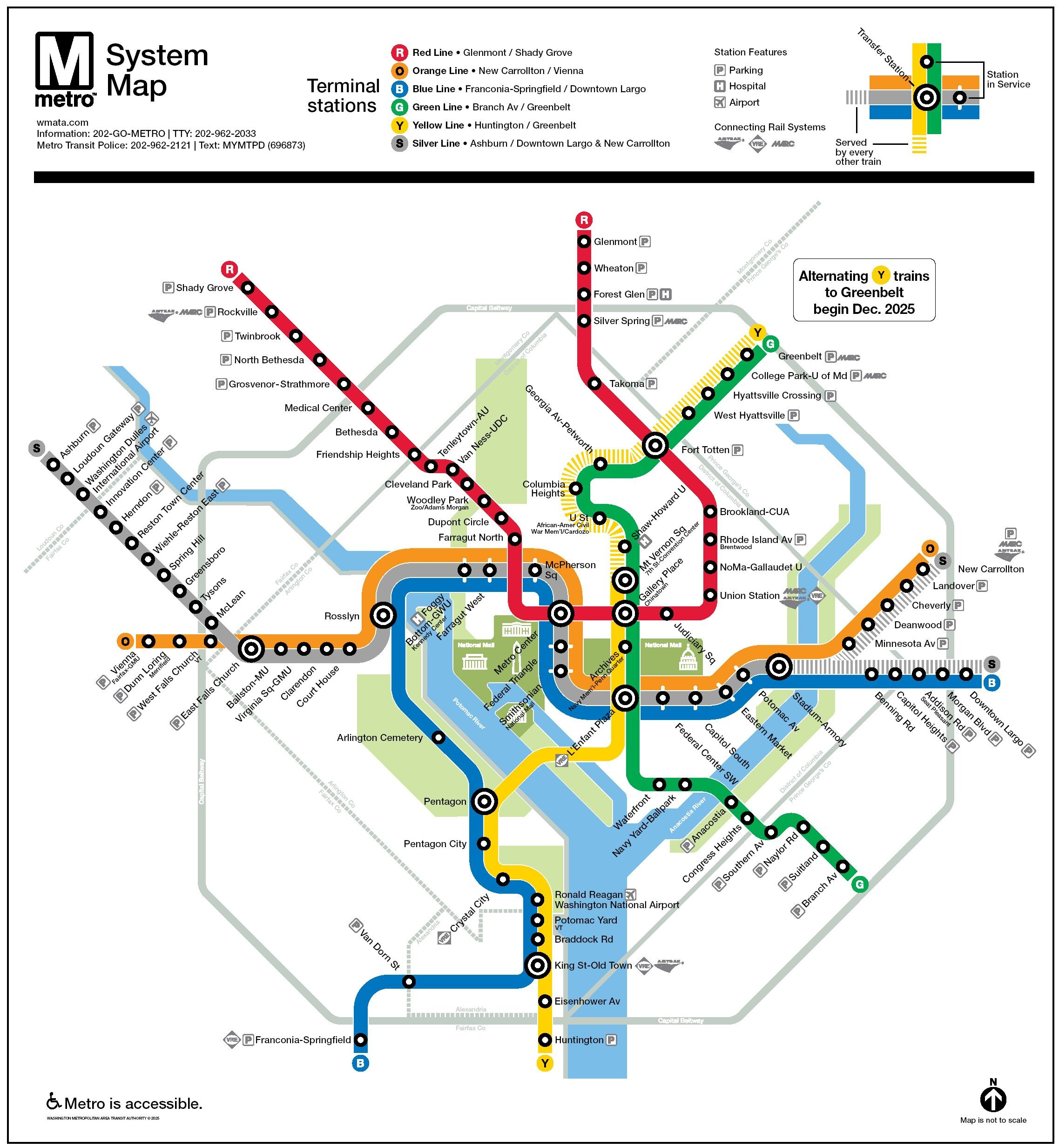 Navigating Washington, Dc'S Metro System | Metro Map & More for Washington Dc Metro Map Printable
