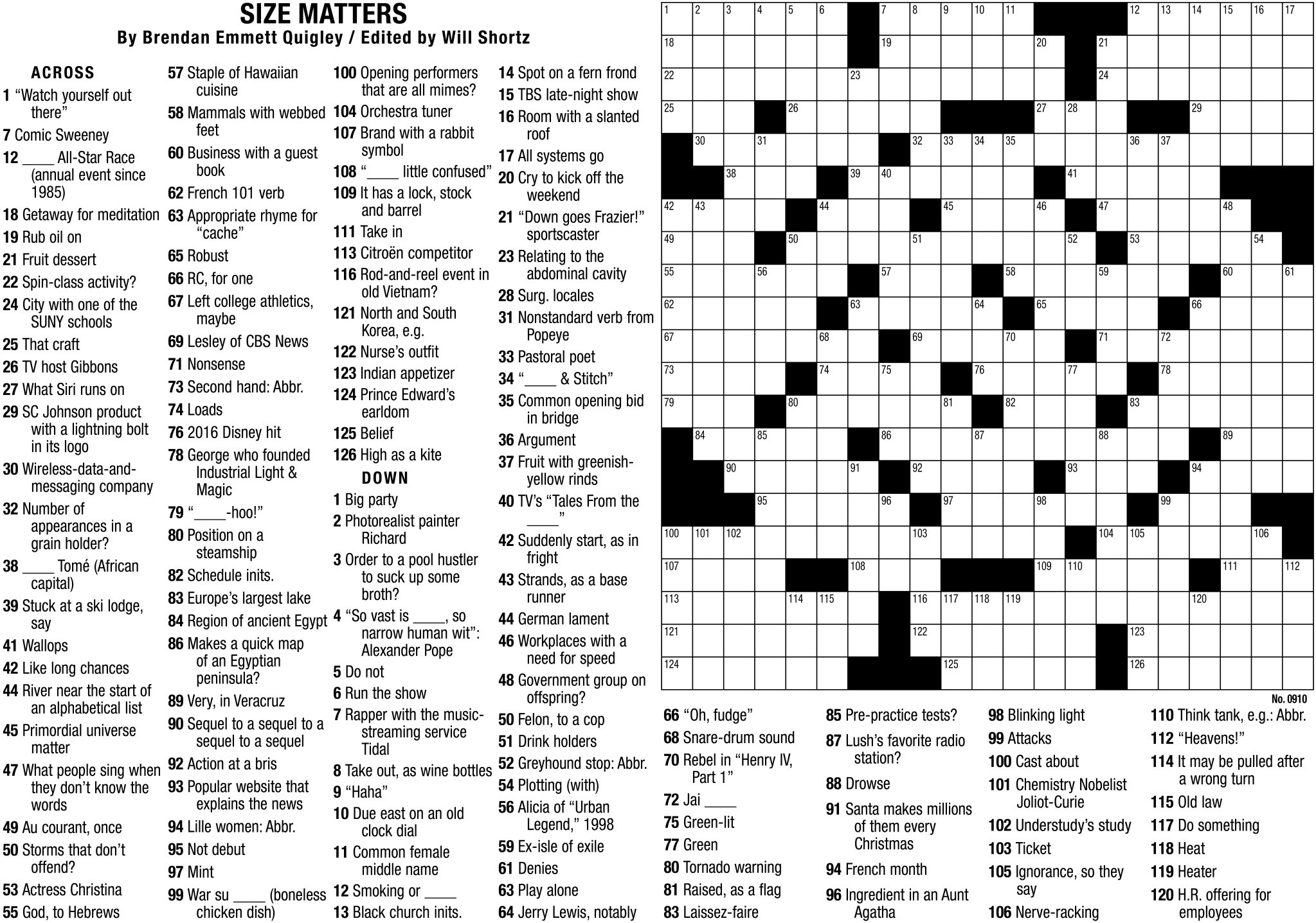 New York Times Crossword Puzzle intended for Free Daily Printable Crossword Puzzles