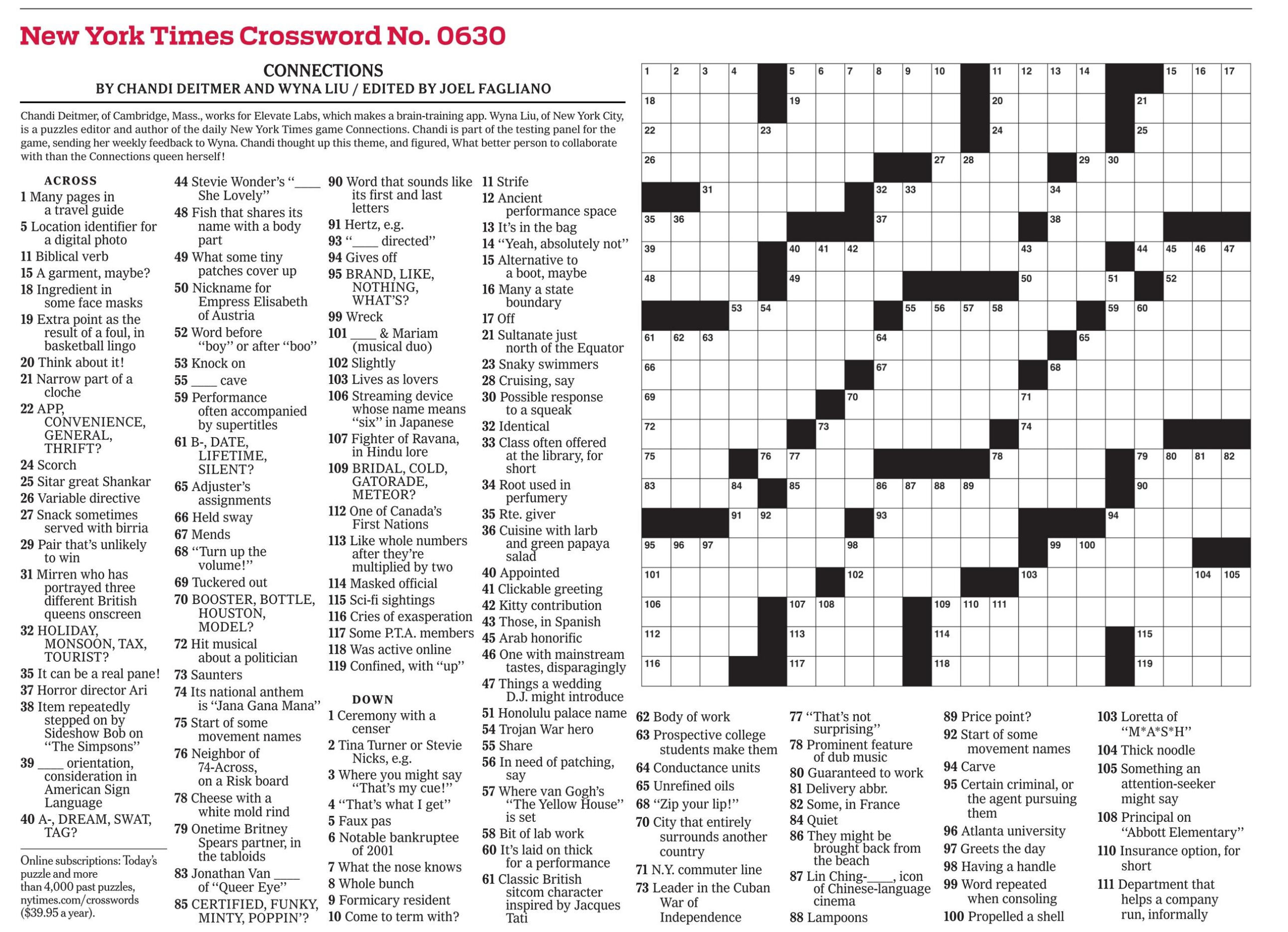 New York Times Daily Crossword - Puzzles with Daily Printable Crossword Puzzles Free