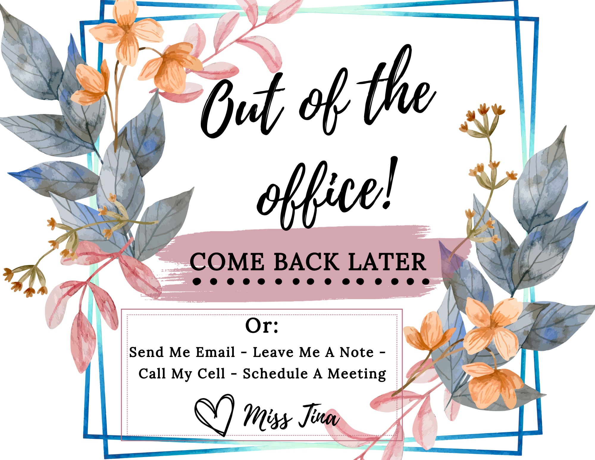 Office Sign For Wall, Out Of Office Sign Template, Printable regarding Out Of Office Sign Printable