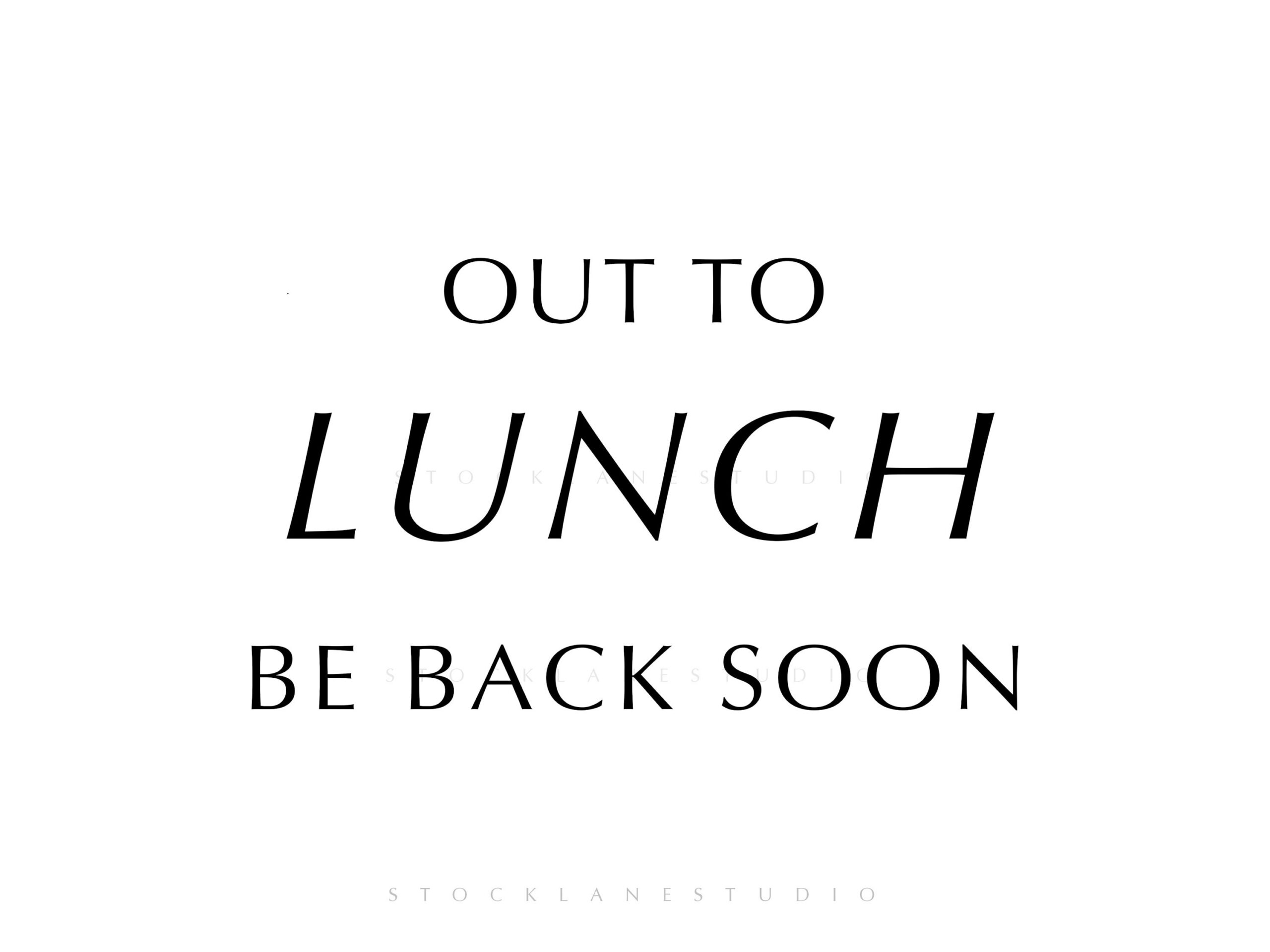Out To Lunch Sign: Office Door Printable (Pdf & Jpg) - Etsy inside Out To Lunch Printable Sign