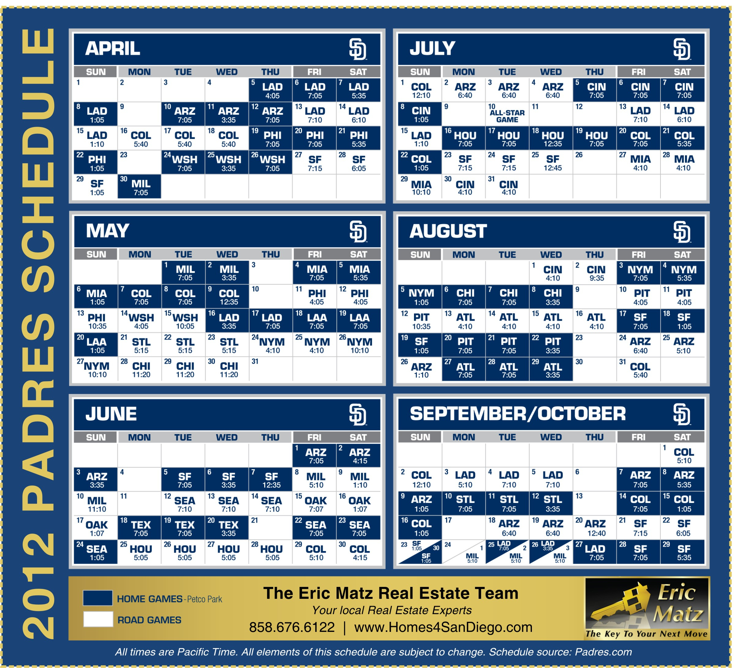 Padres Play As A Team And Get A Win – Friar Phil Says®… for San Diego Padres Schedule Printable