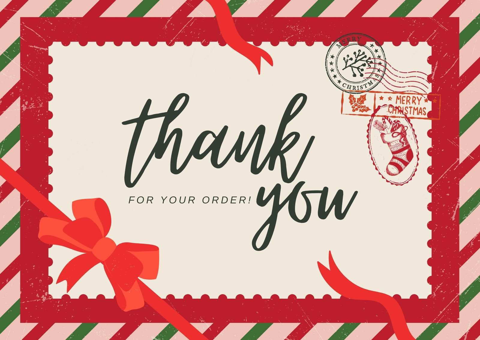 Page 2 - Free Custom Printable Christmas Thank You Card Templates with Christmas Thank You Card Printable