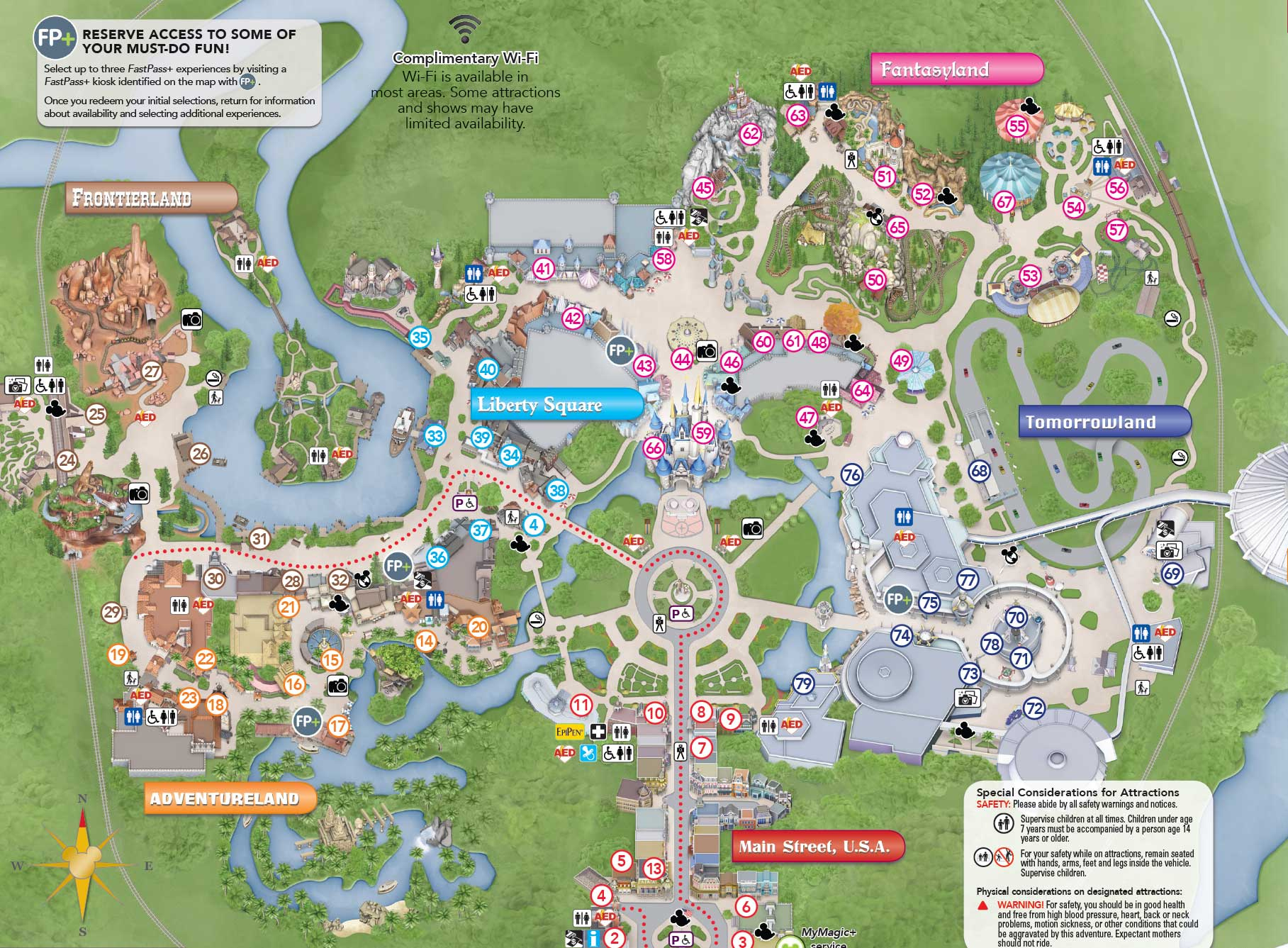 Photos - New Magic Kingdom Guide Map Shows Changes To The Hub Area inside Printable Map Of Magic Kingdom