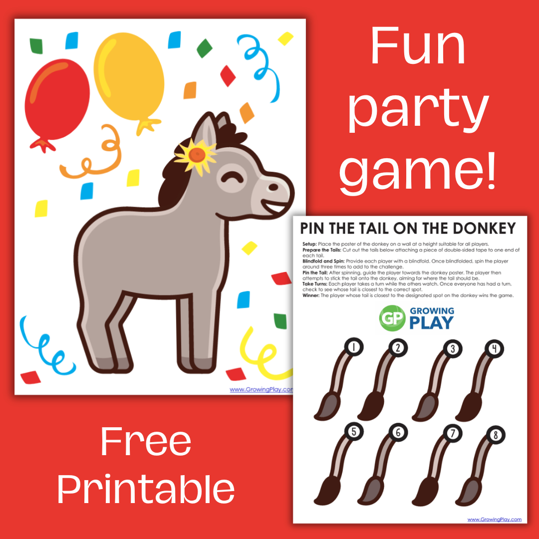 Pin-The-Tail-On-The-Donkey-Free-Printable-1 - Growing Play pertaining to Printable Pin The Tail On The Donkey Game