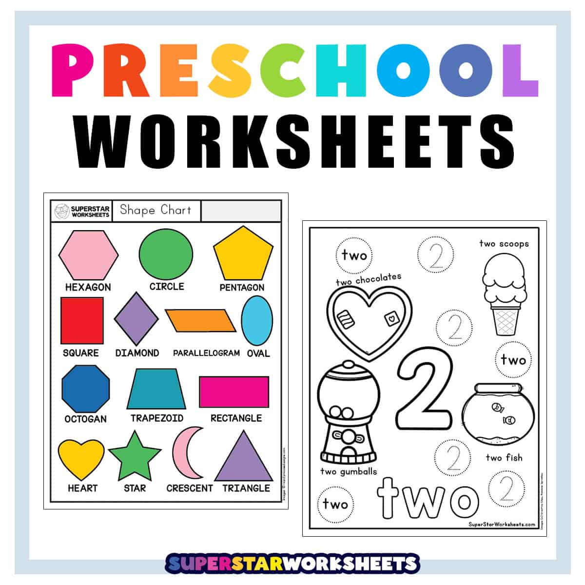 Preschool Worksheets - Superstar Worksheets regarding Kindergarten Activity Sheets Free Printables