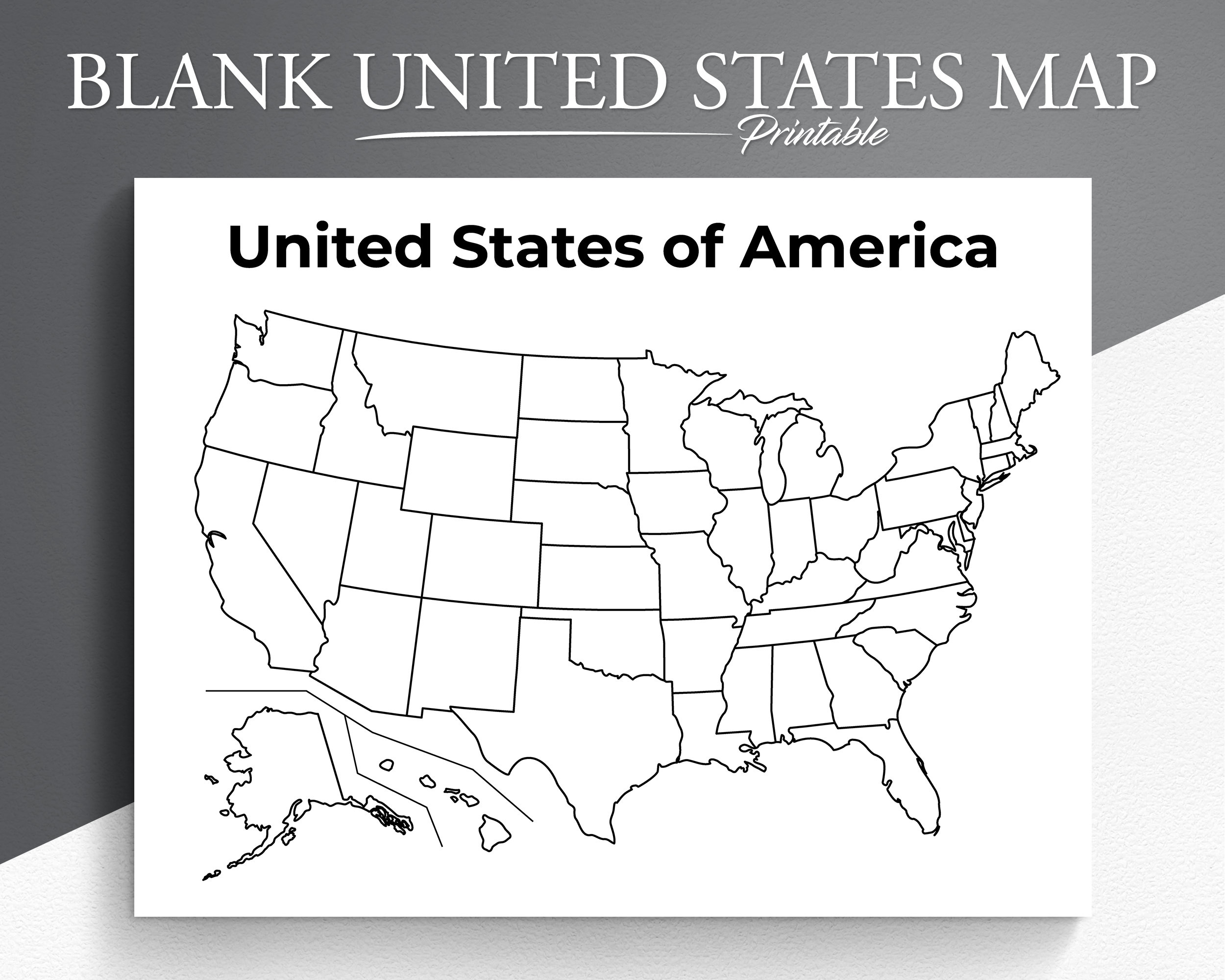Printable Blank Us Map. Educational Map For Kids. Usa Coloring with Blank Map Of Usa Printable