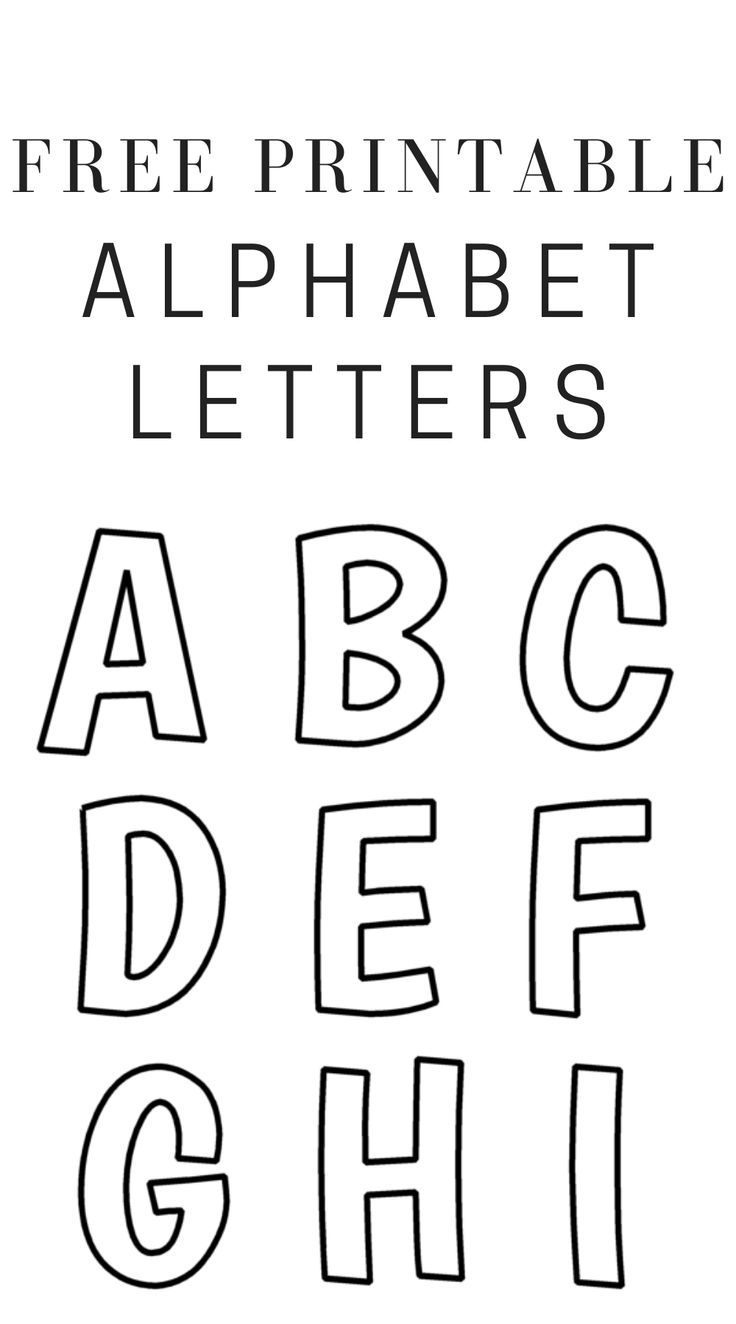 Printable Free Alphabet Templates pertaining to Printable Letters Of The Alphabet